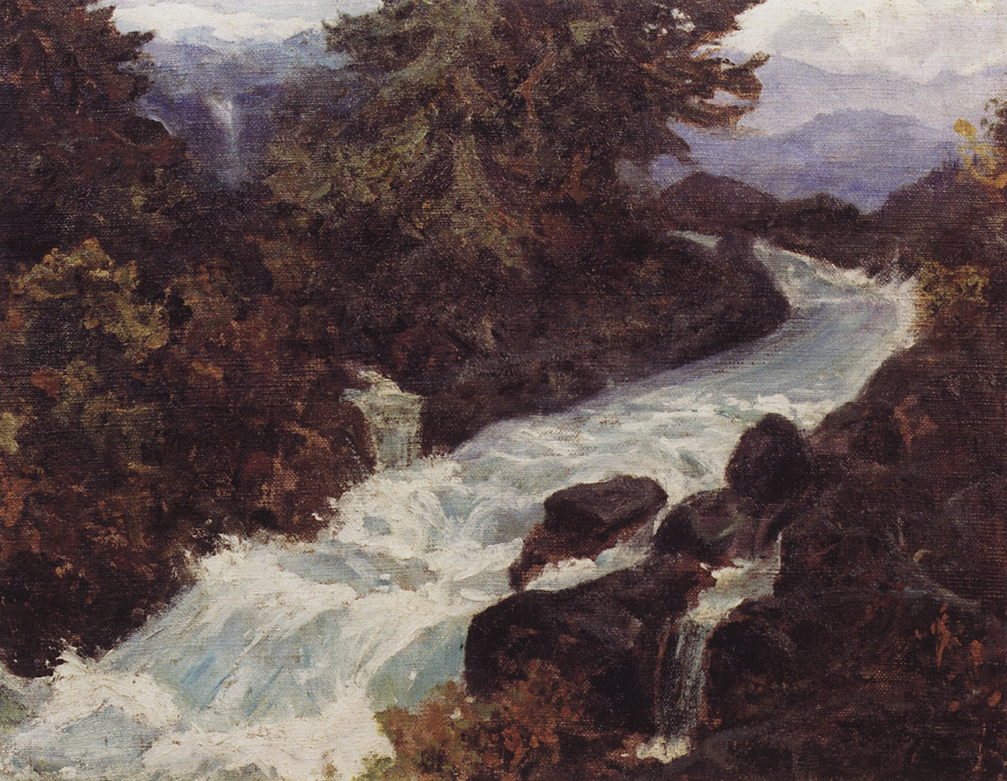 Поленов. Водопад. Конец 1890 - начало 1900-х