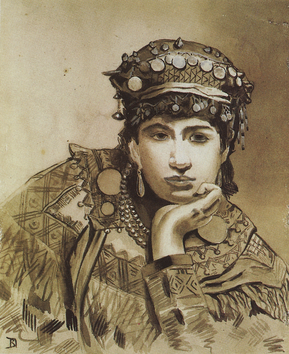 Поленов. Черногорская девушка. 1876