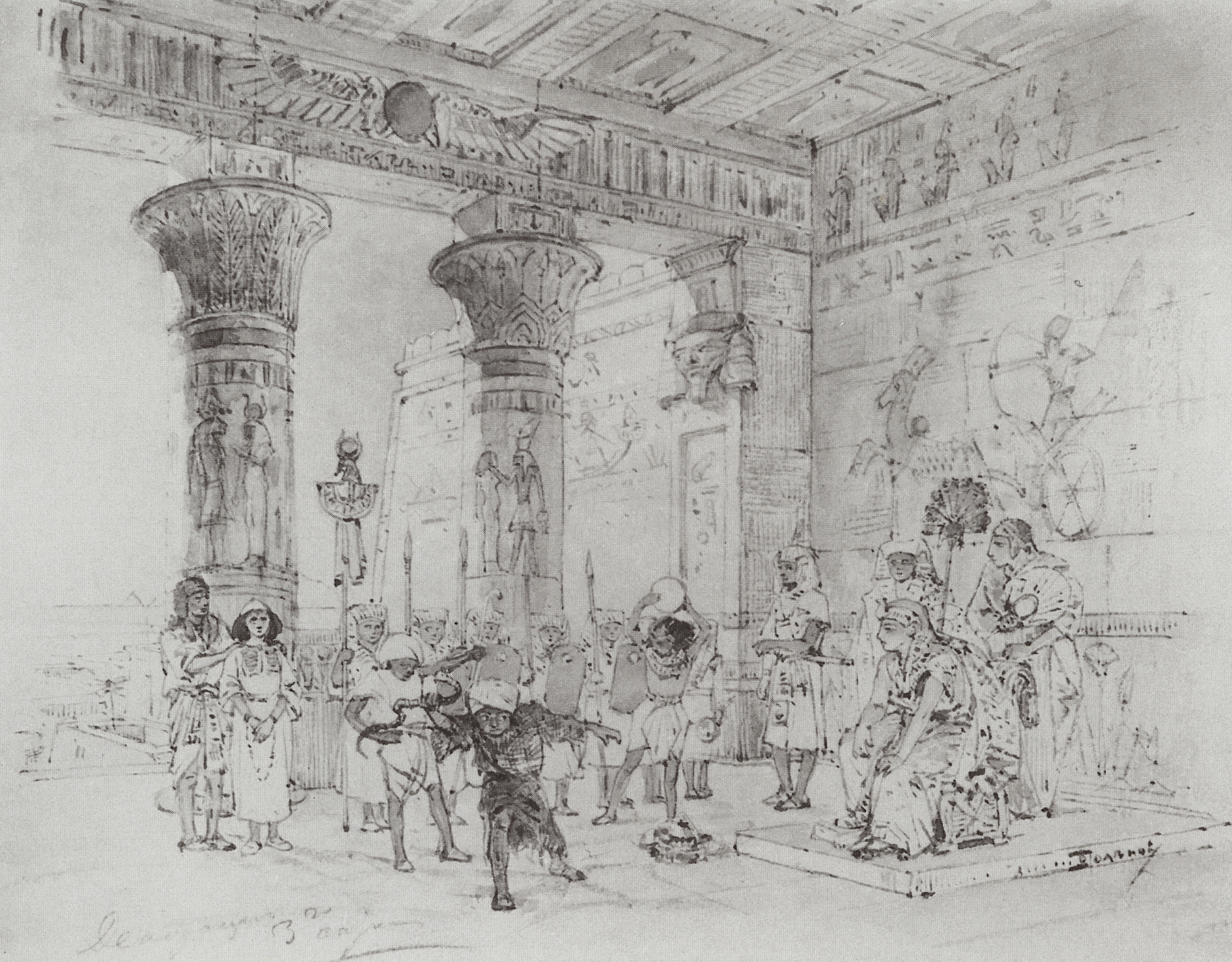 Поленов. Дворец фараона. 1880