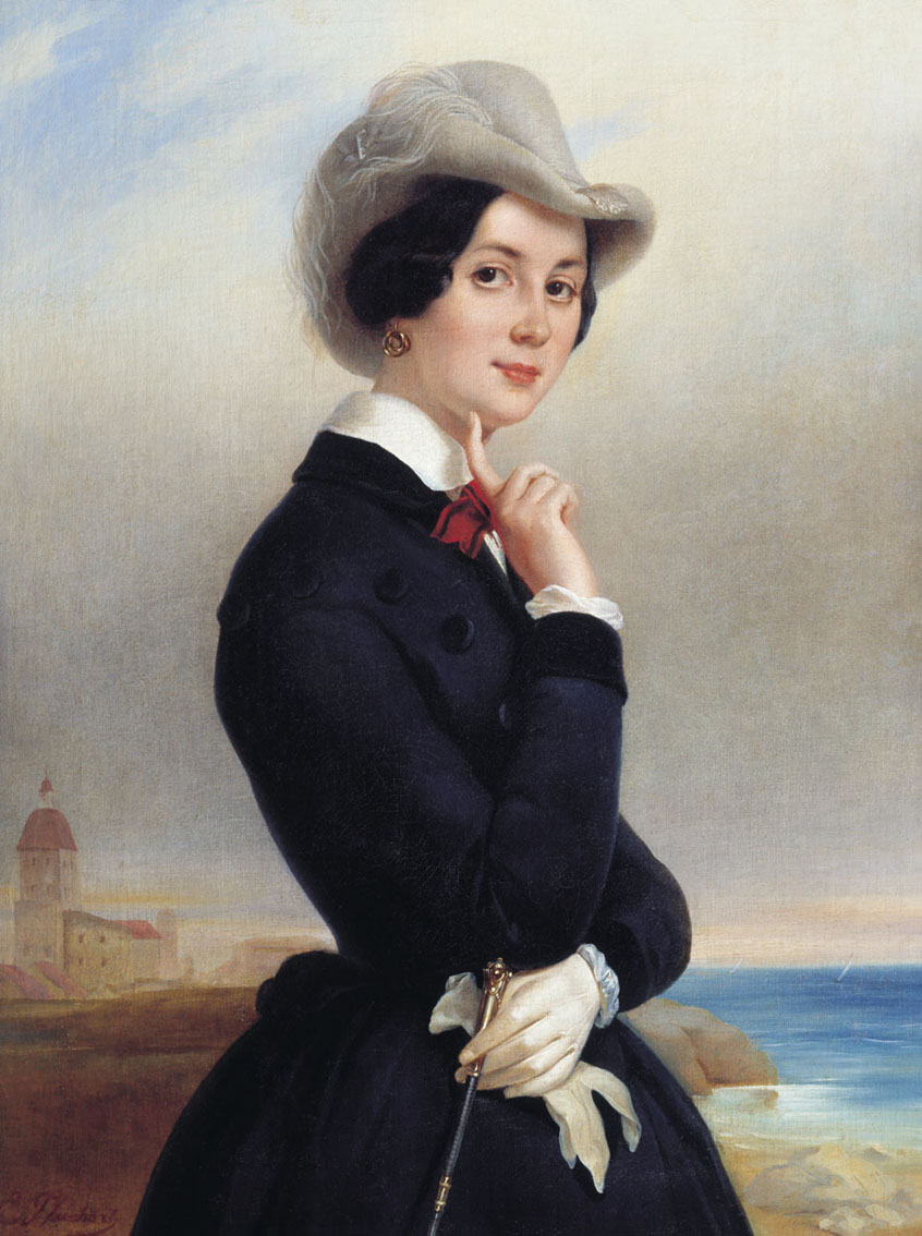 Плюшар. Портрет В.В. Самойловой (?). Начало 1840-х