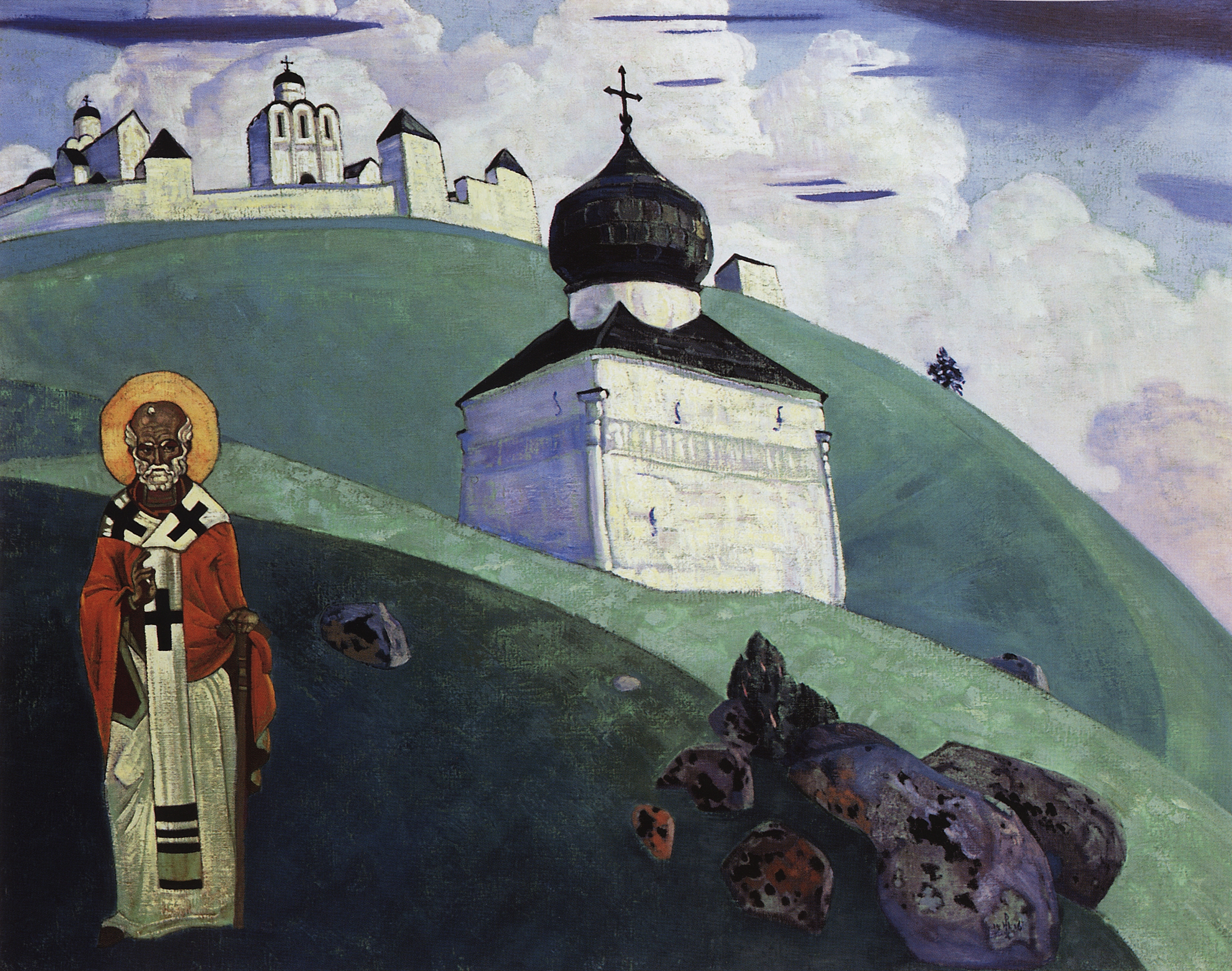 Рерих Н.. Святой Никола. 1916