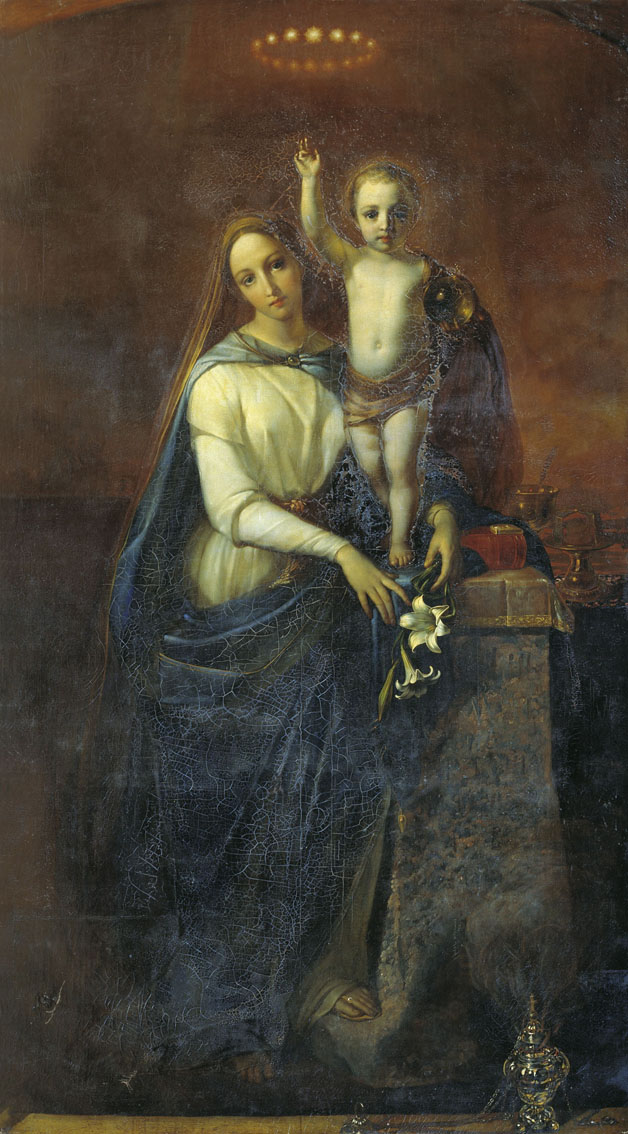 Максимов А.М.. Богоматерь с младенцем. 1846