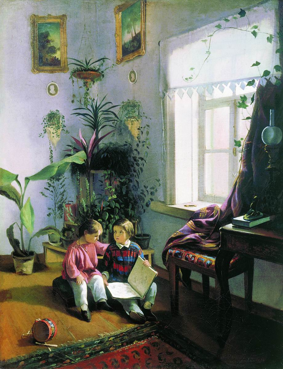 Хруцкий. В комнате. 1854