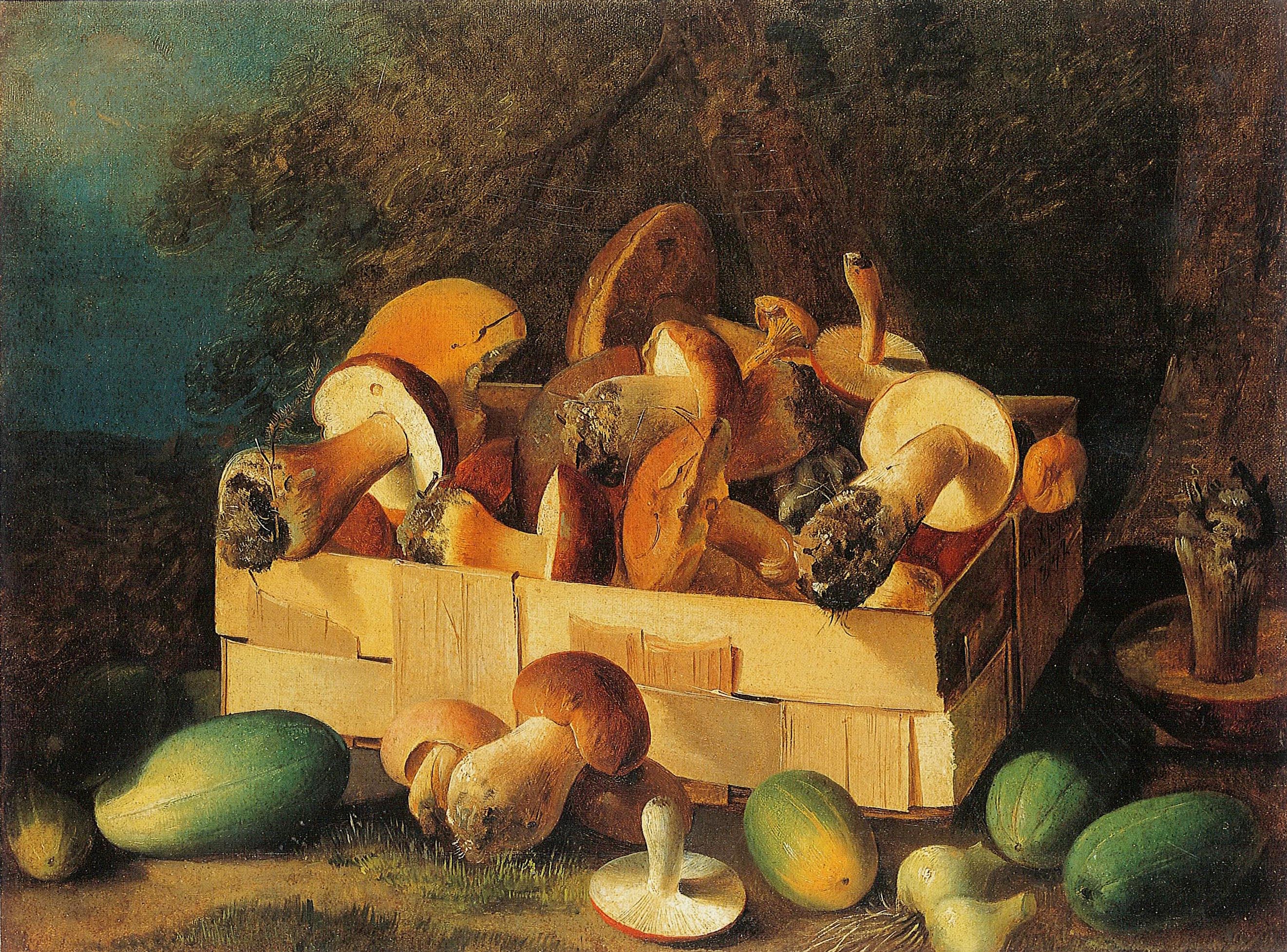 Хруцкий. Грибы и овощи . 1842
