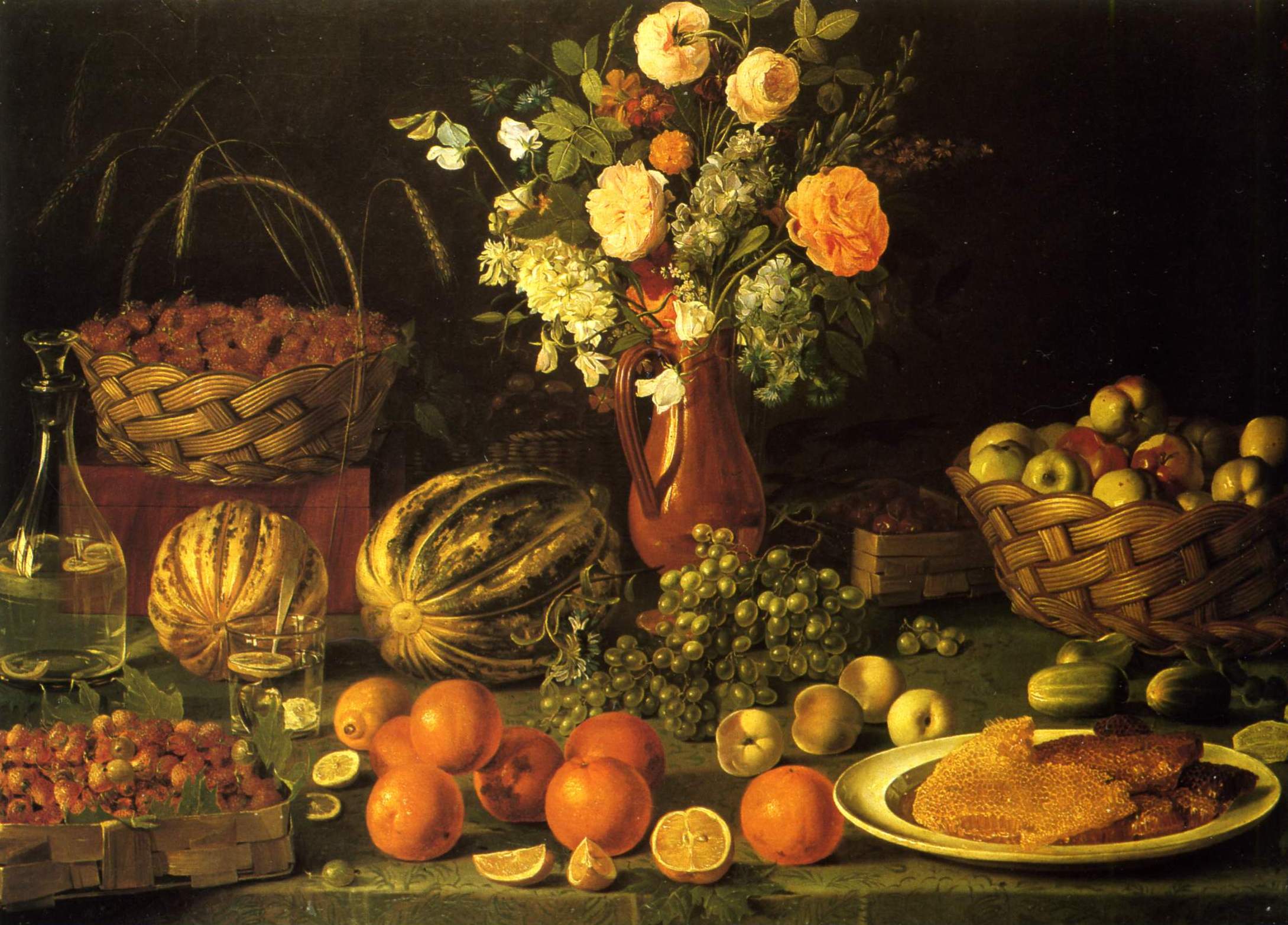 Хруцкий. Цветы и фрукты. 1836