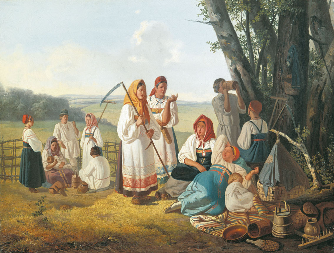 Плахов. Отдых на сенокосе. 1840-е