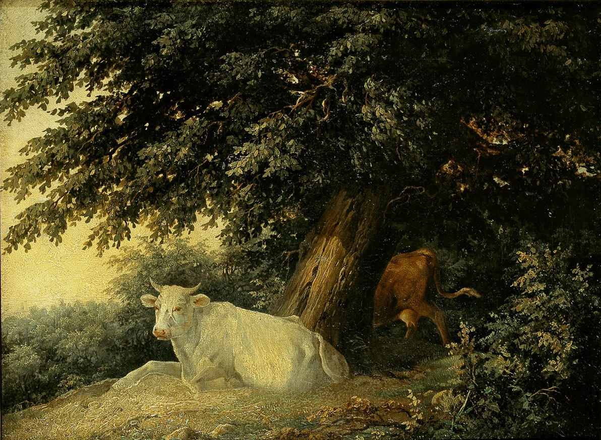 Лебедев М.. Пейзаж с коровами. 1836