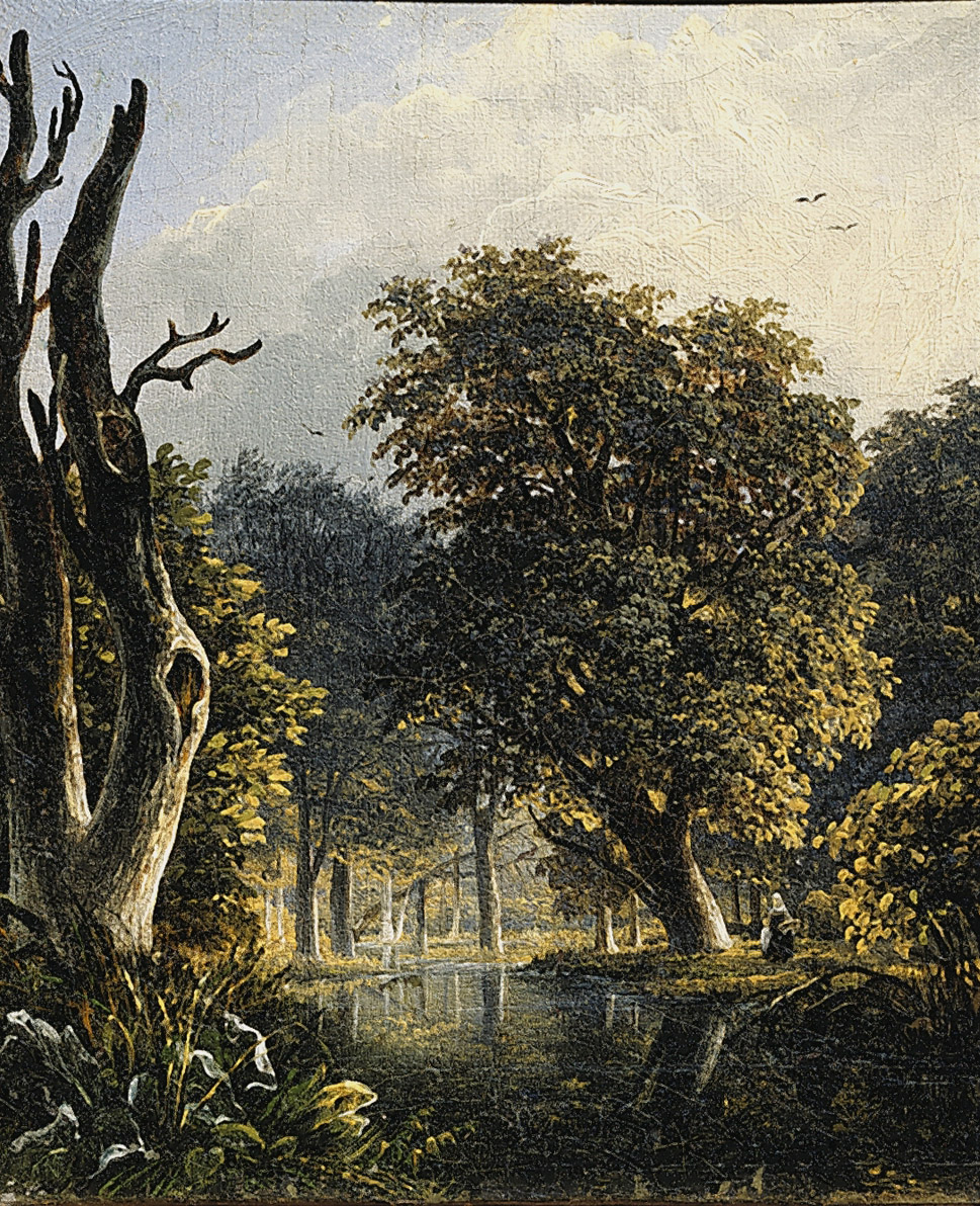 Лебедев М.. В парке. 1834 (?)