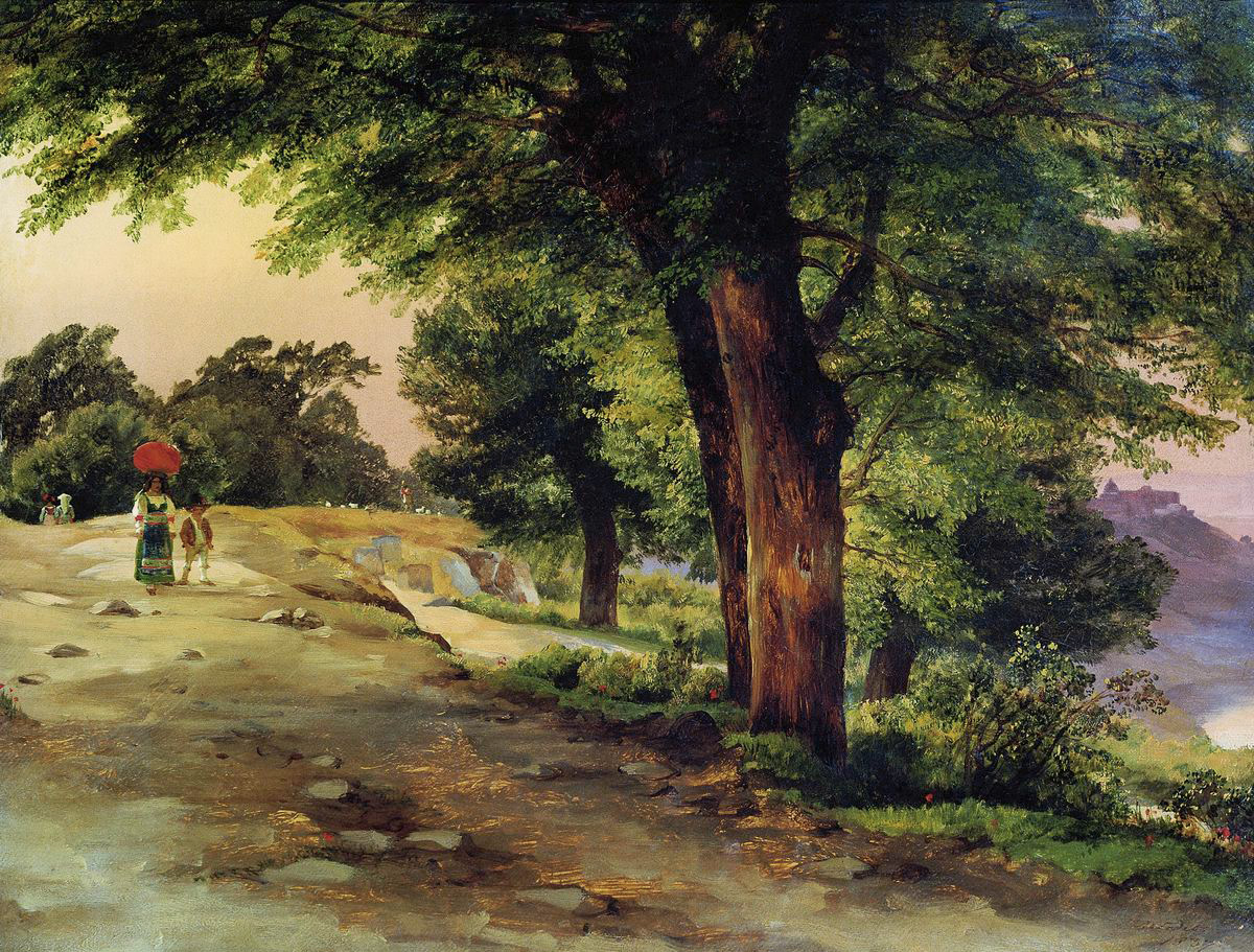 Лебедев М.. В парке Гиджи. 1837