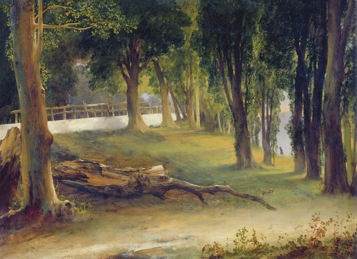 Лебедев М.. Альбано. Белая стена. 1837