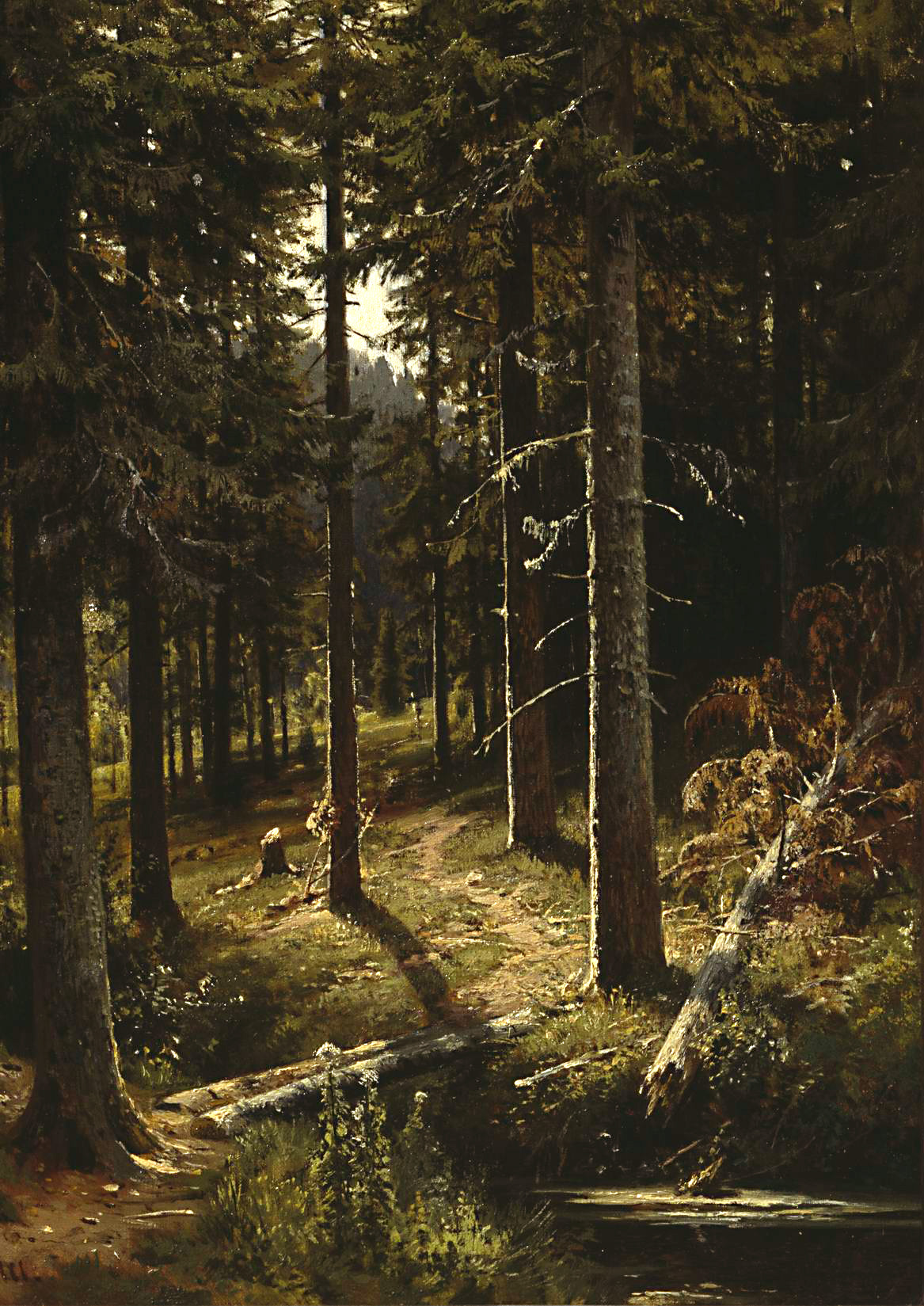 Шишкин. Лесной пейзаж. 1889-1890