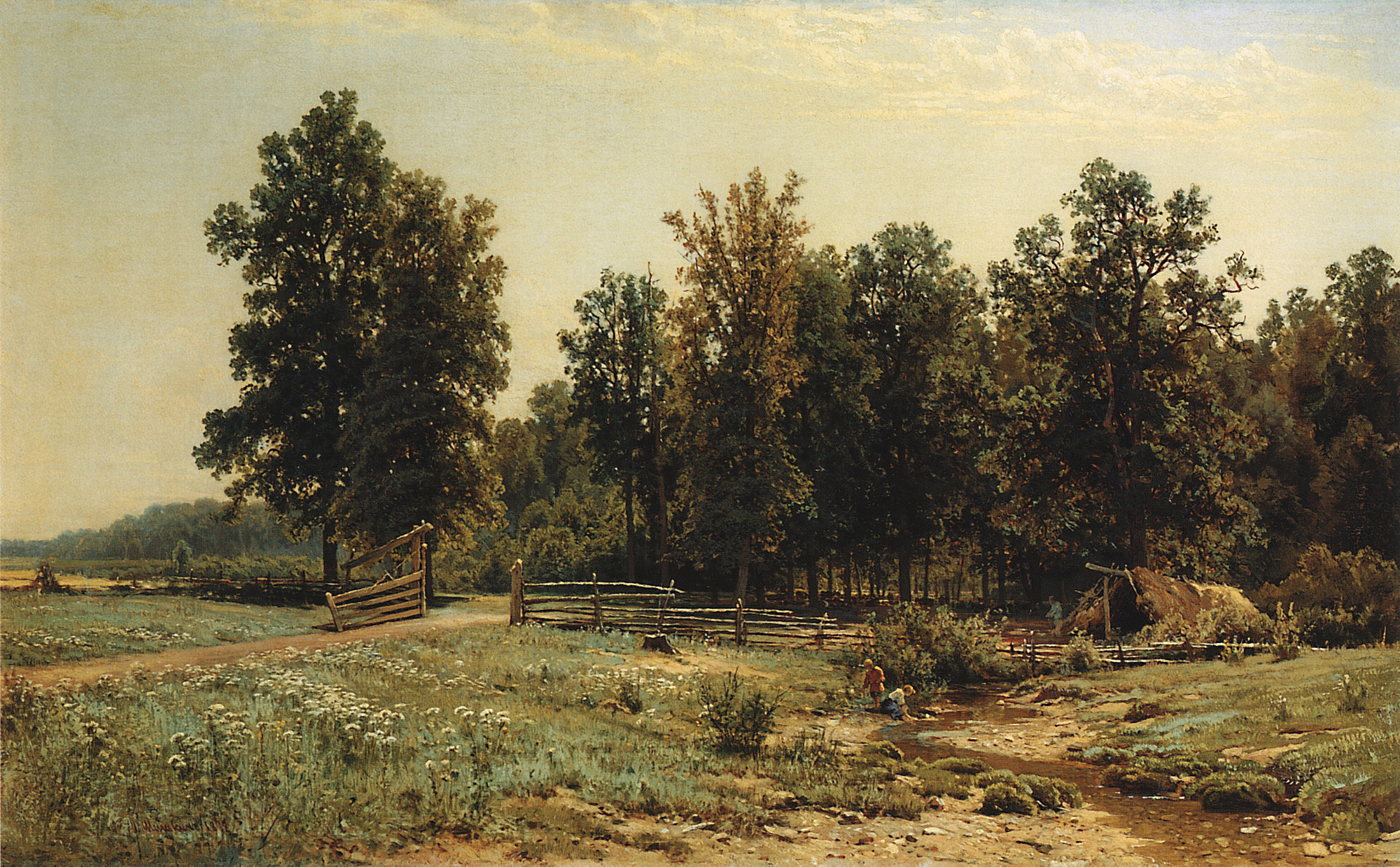 Шишкин. На окраине дубового леса. 1882