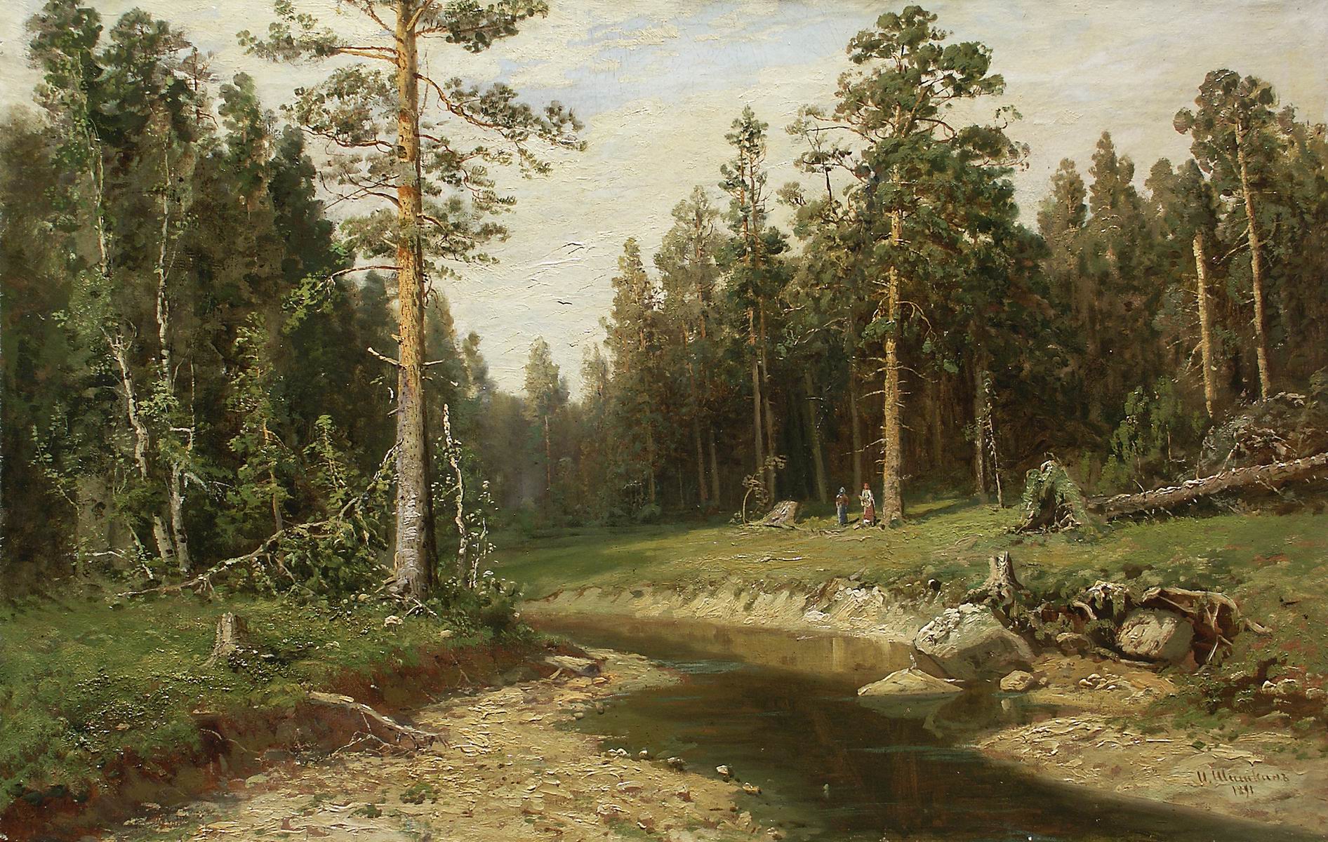 Шишкин. Корабельный лес. 1891