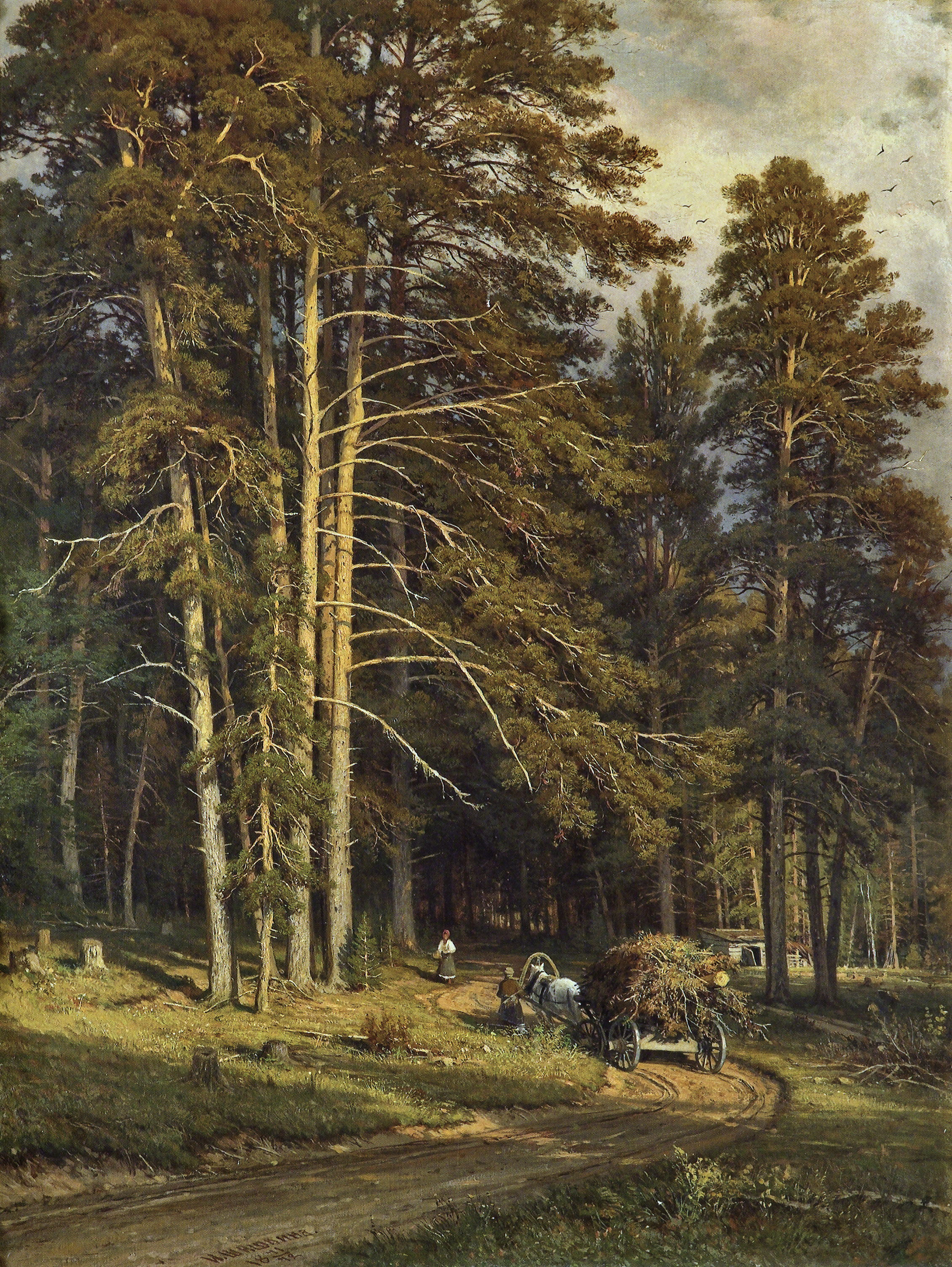 Шишкин. Лесная дорога. 1871-1872
