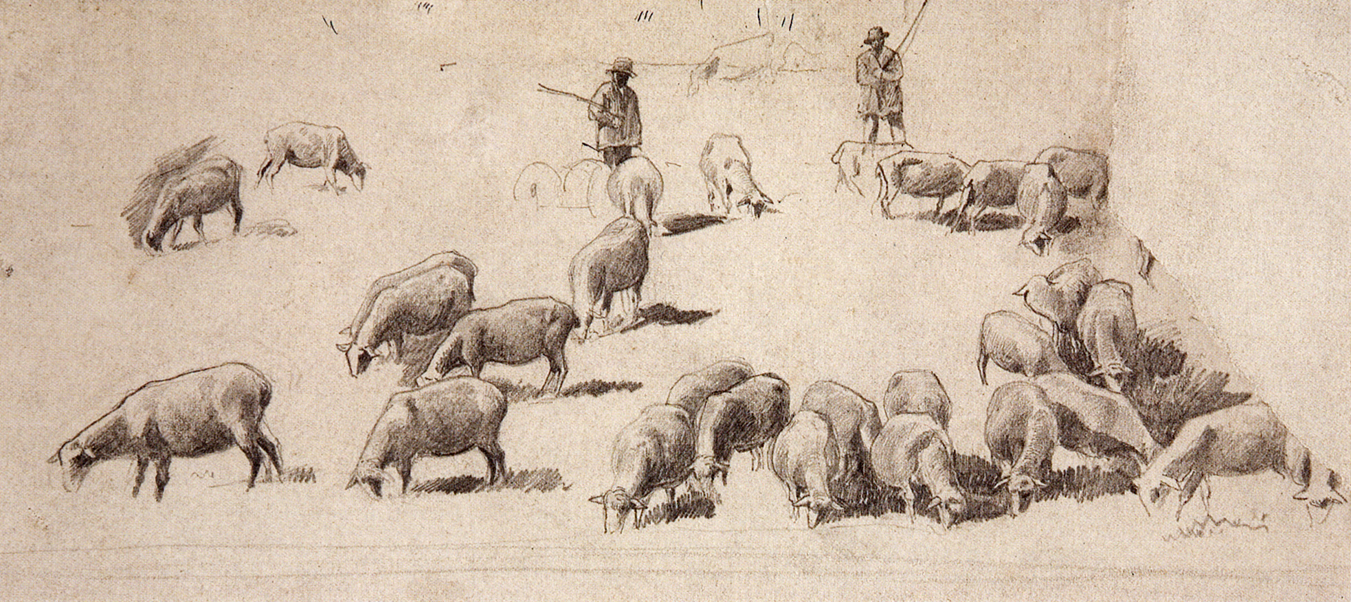 Шишкин. Стадо овец. 1862-1864