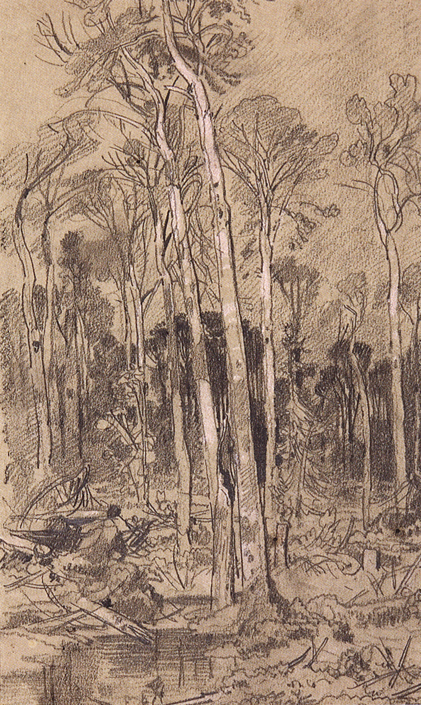 Шишкин. Весной в лесу. 1880-е