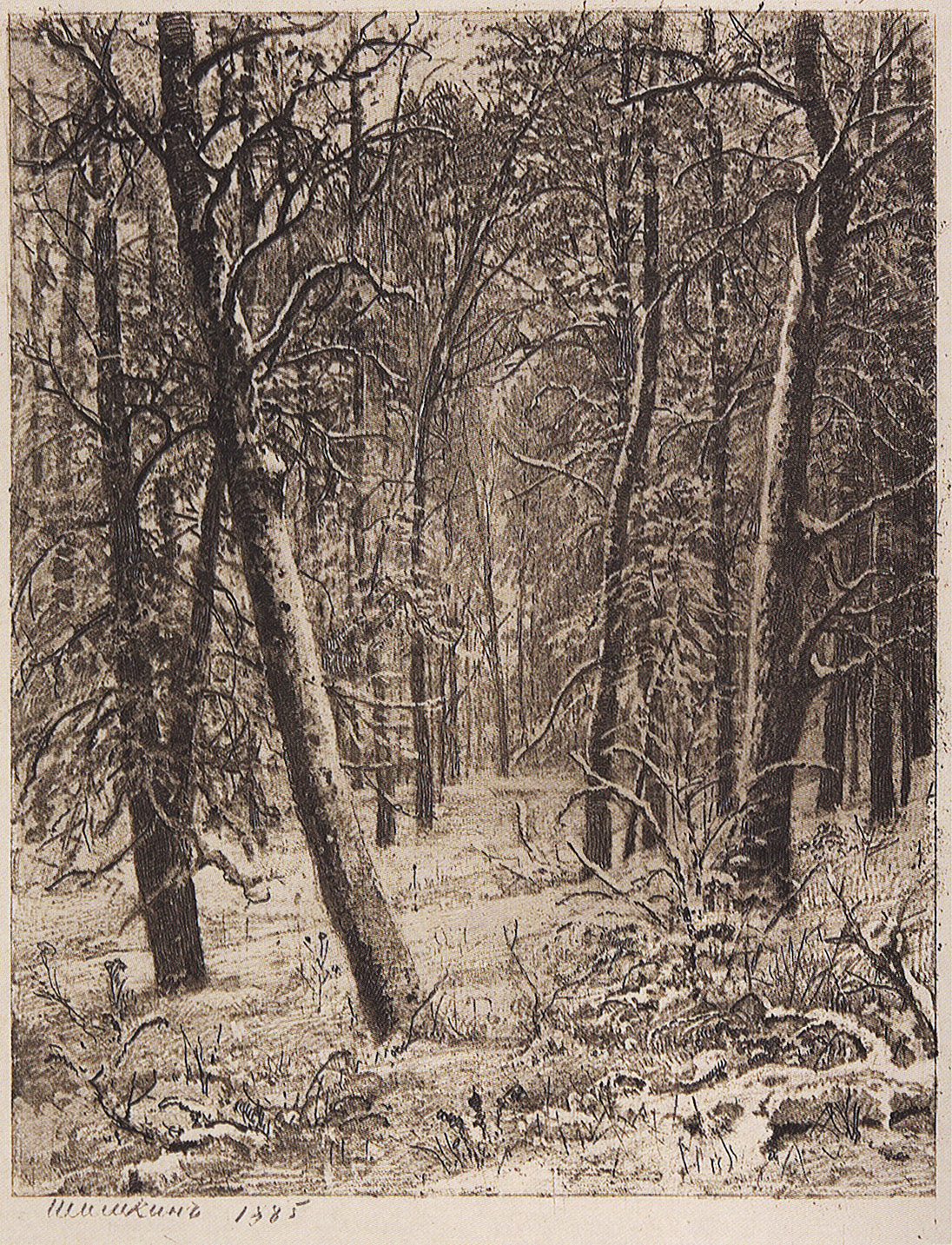 Шишкин. Зима. 1885