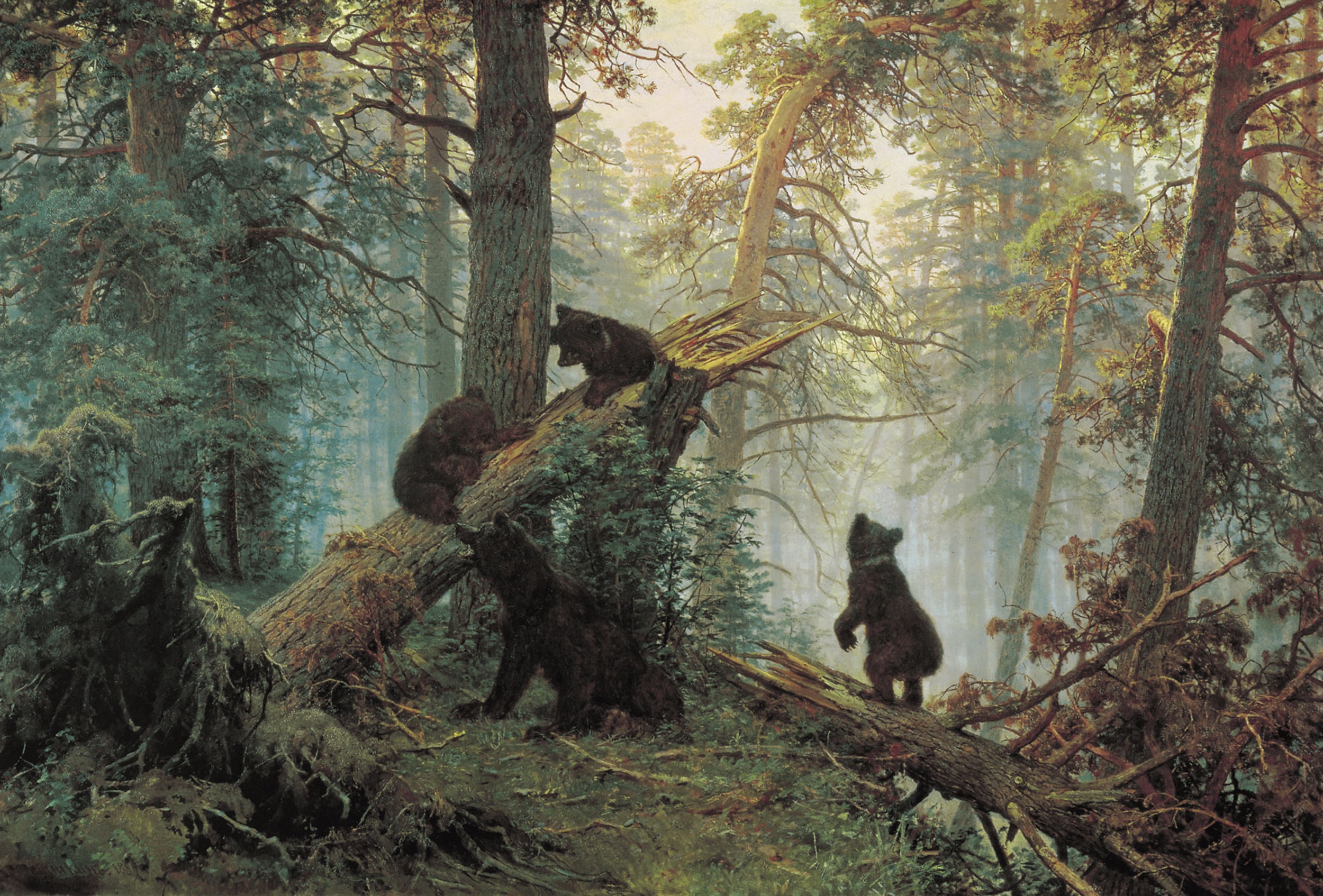 Шишкин. Утро в сосновом лесу. 1889