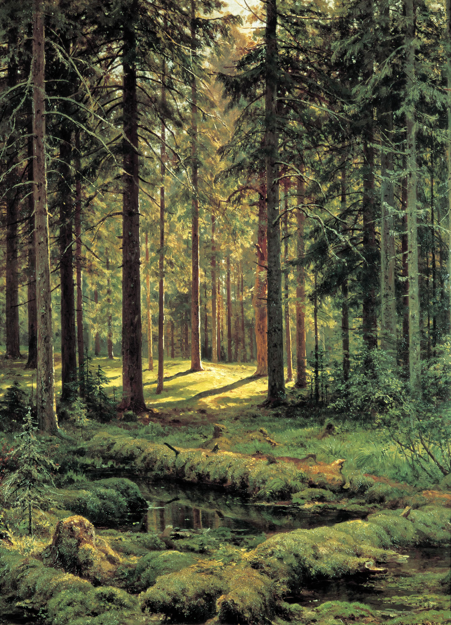 Шишкин. Хвойный лес. Солнечный день. 1895