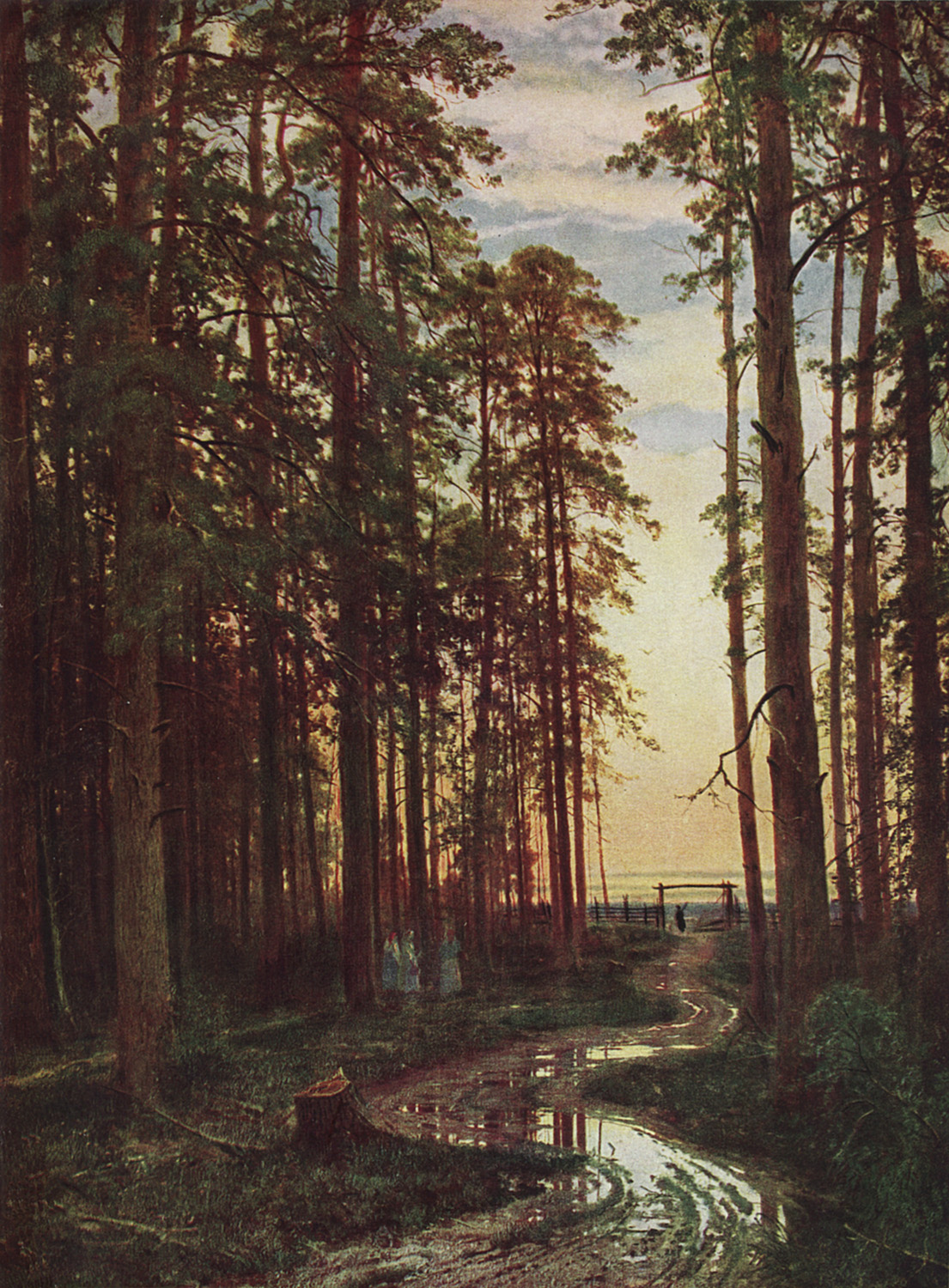 Шишкин. Вечер в сосновом лесу. 1875