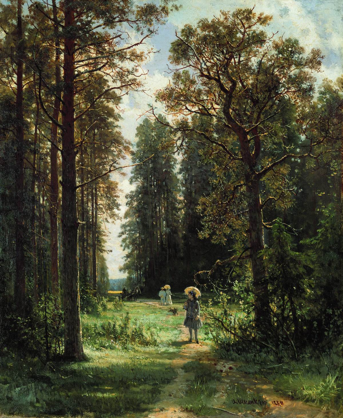 Шишкин. Дорожка в лесу. 1880