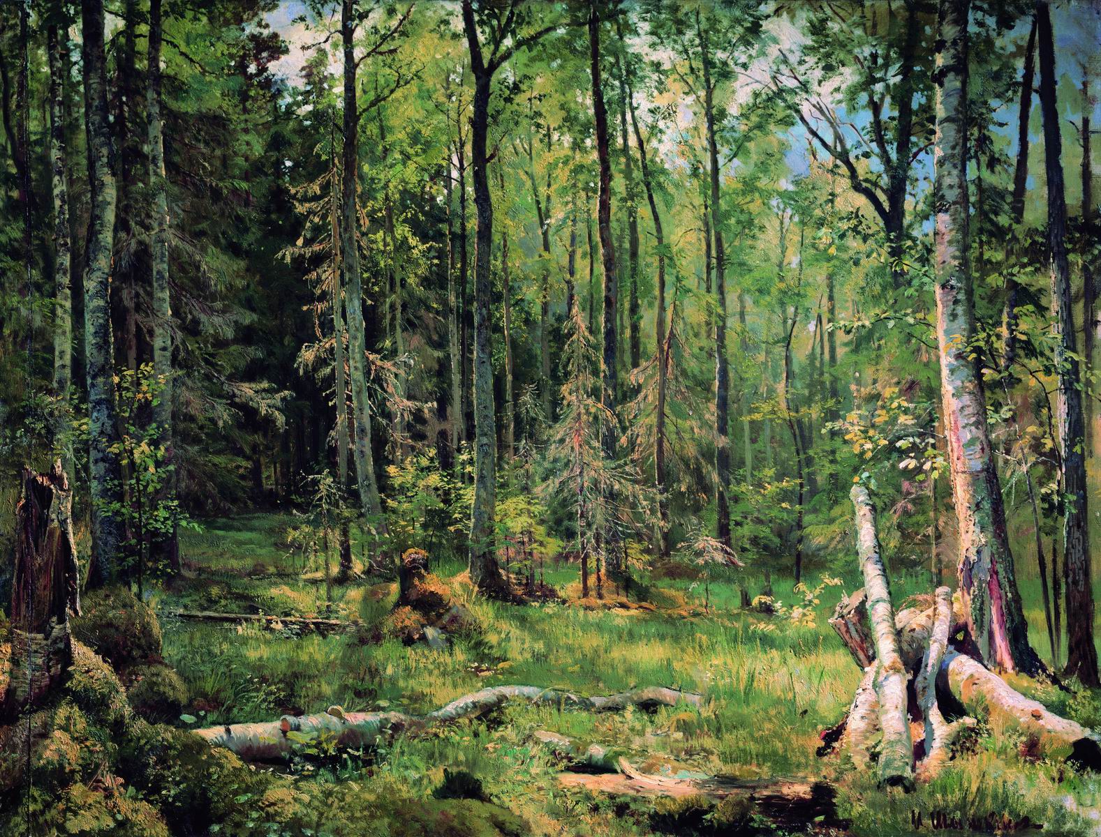Шишкин. Смешанный лес (Шмецк близ Нарвы). 1888