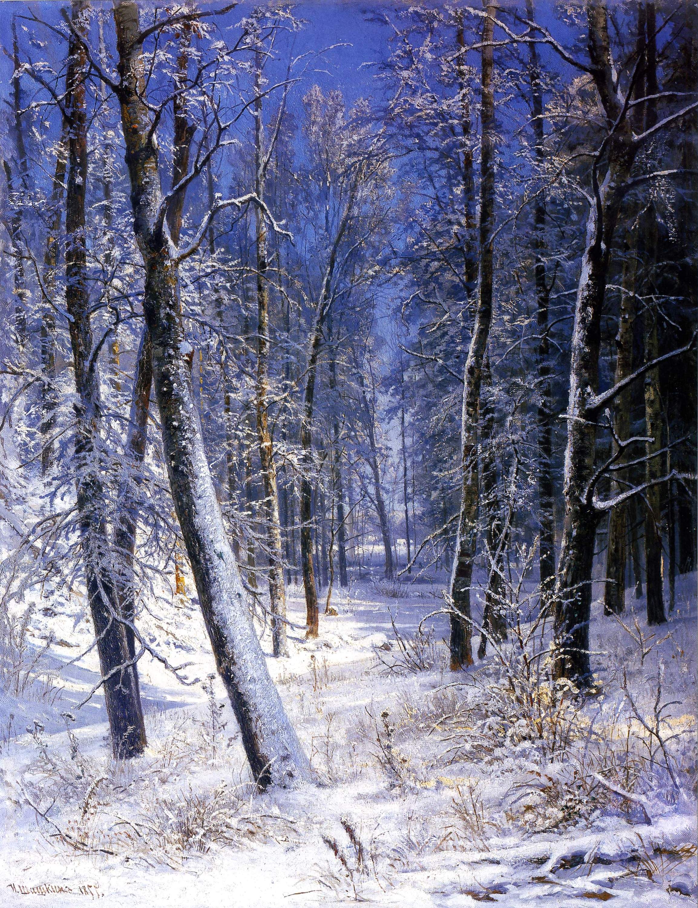 Шишкин. Зима в лесу (Иней). 1877