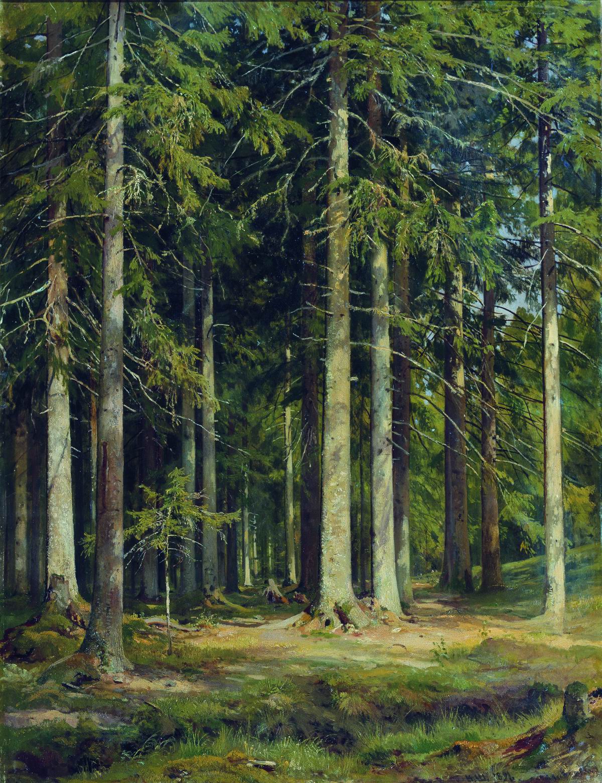Шишкин. Еловый лес. 1891