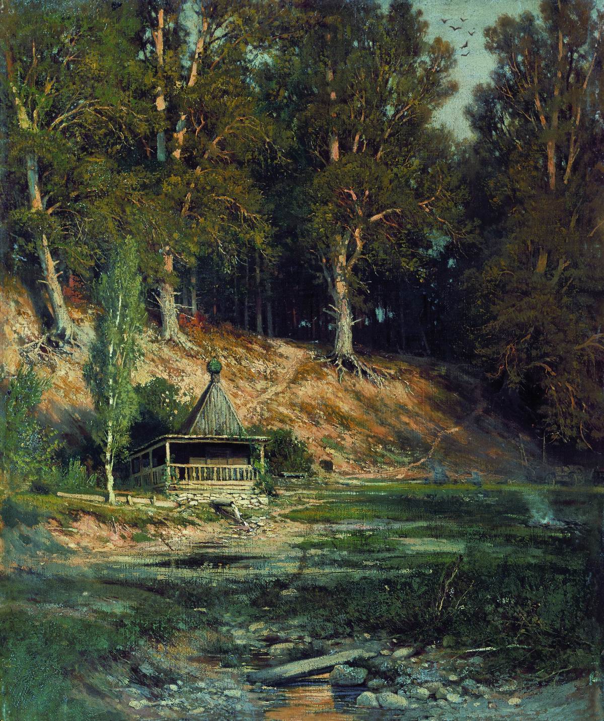 Шишкин. Часовня в лесу. 1893