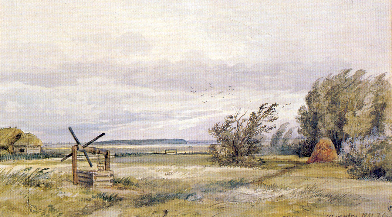 Шишкин. Шмелёвка. Ветреный день. 1861