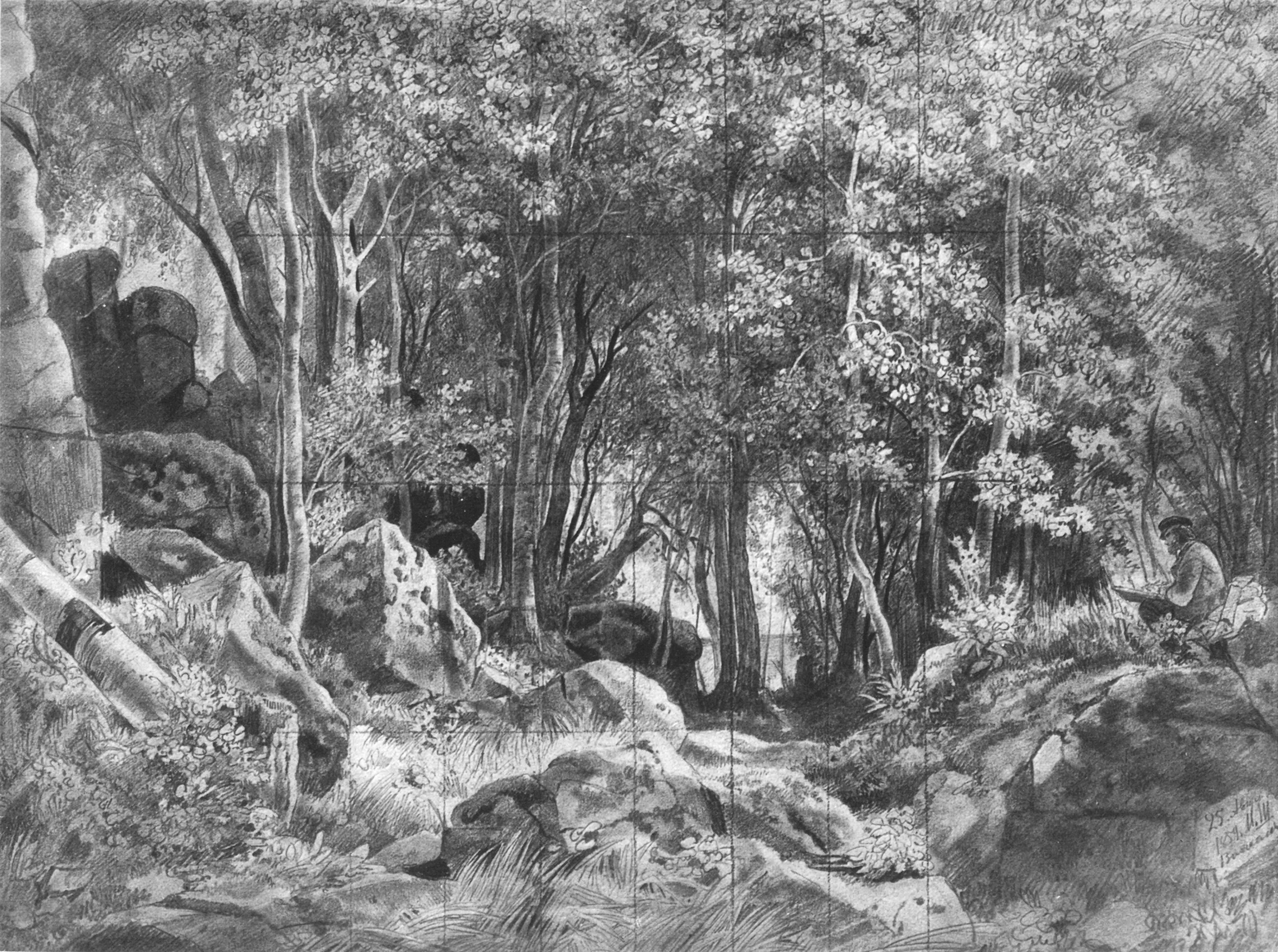 Шишкин. Валаам. Лес на камнях. 1859