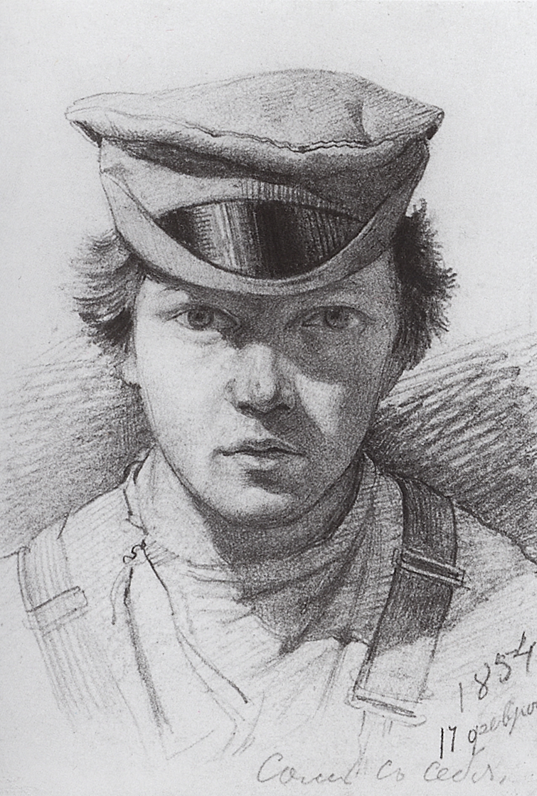 Шишкин. Автопортрет. 1854