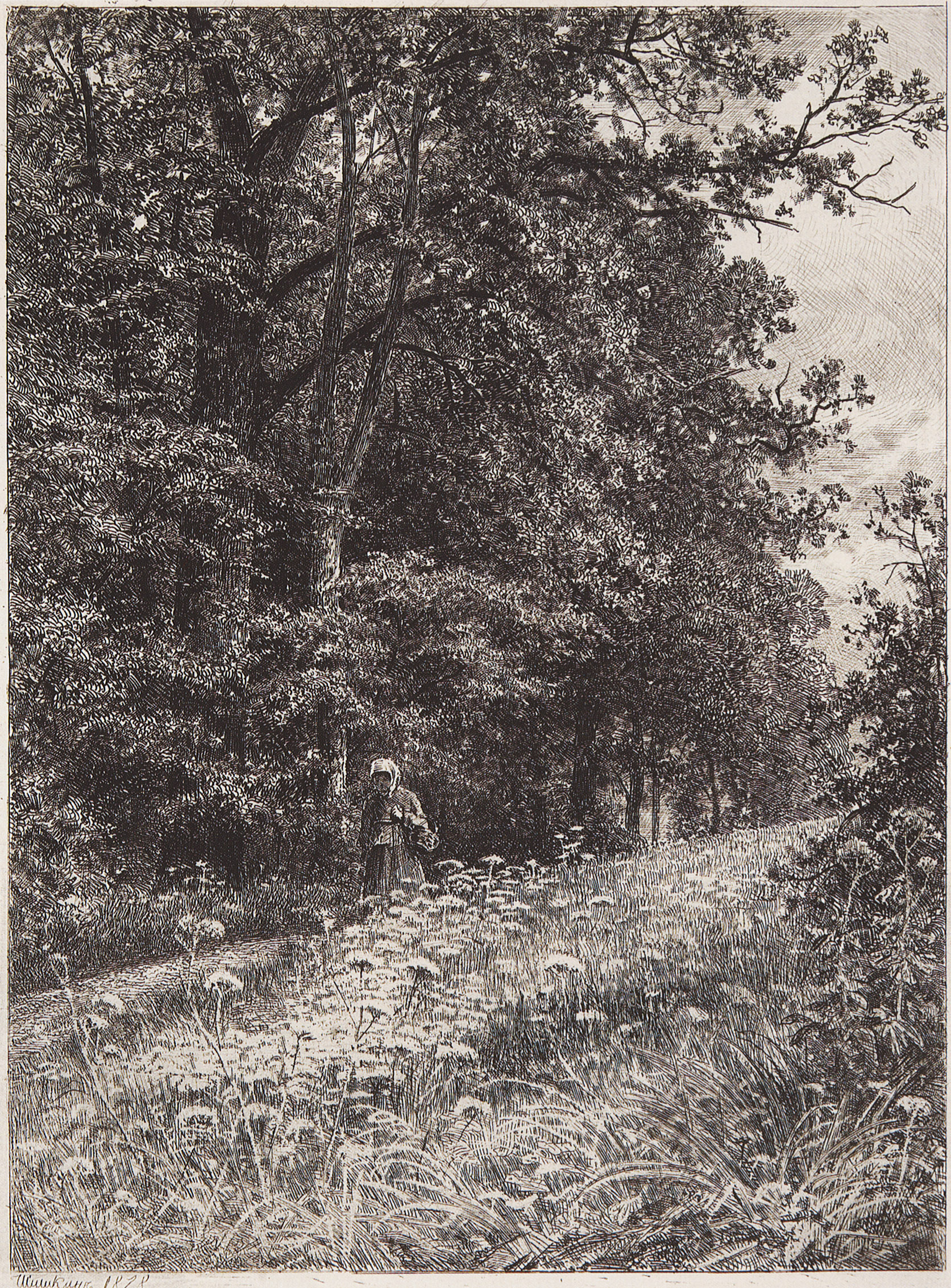 Шишкин. На лесной меже. 1878