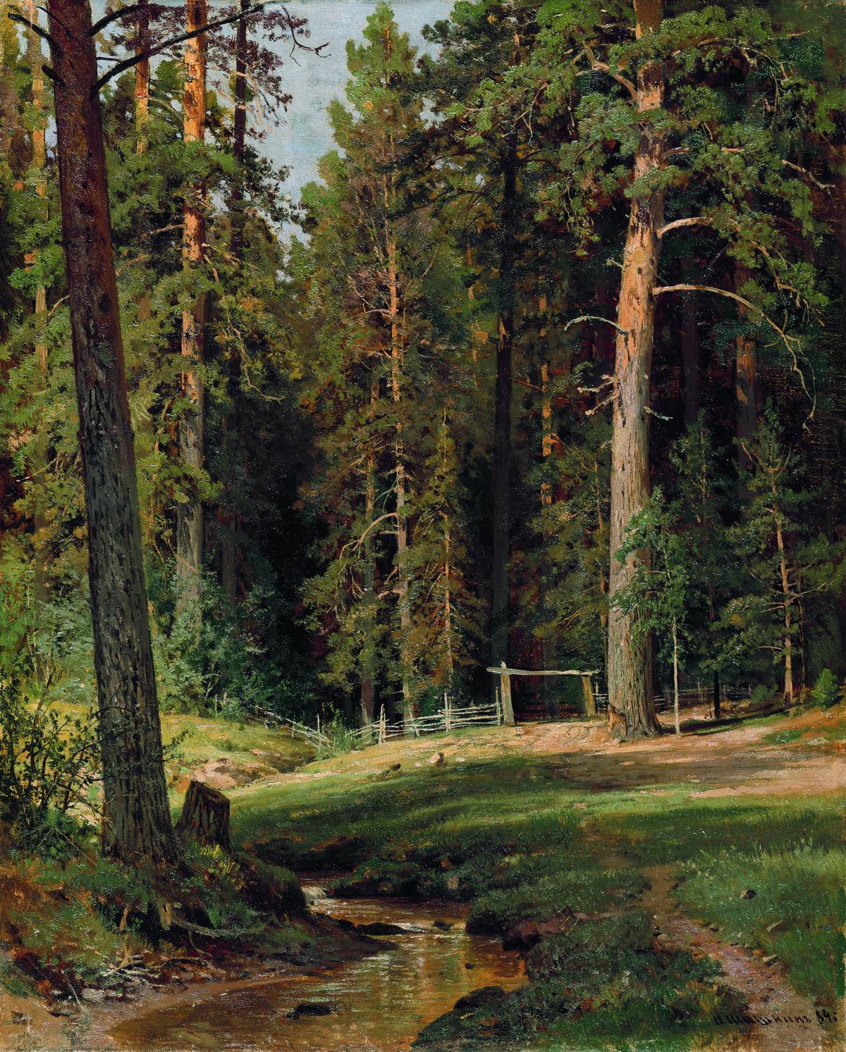 Шишкин. Опушка леса. 1884