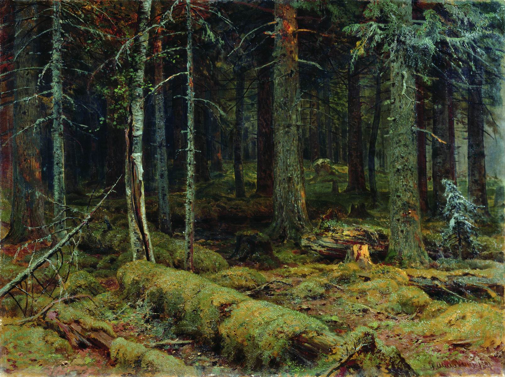 Шишкин. Темный лес. 1890