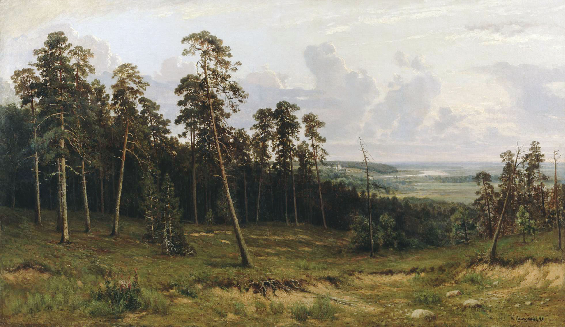 Шишкин. Богатый лог (Пихтовый лес на реке Каме). 1877