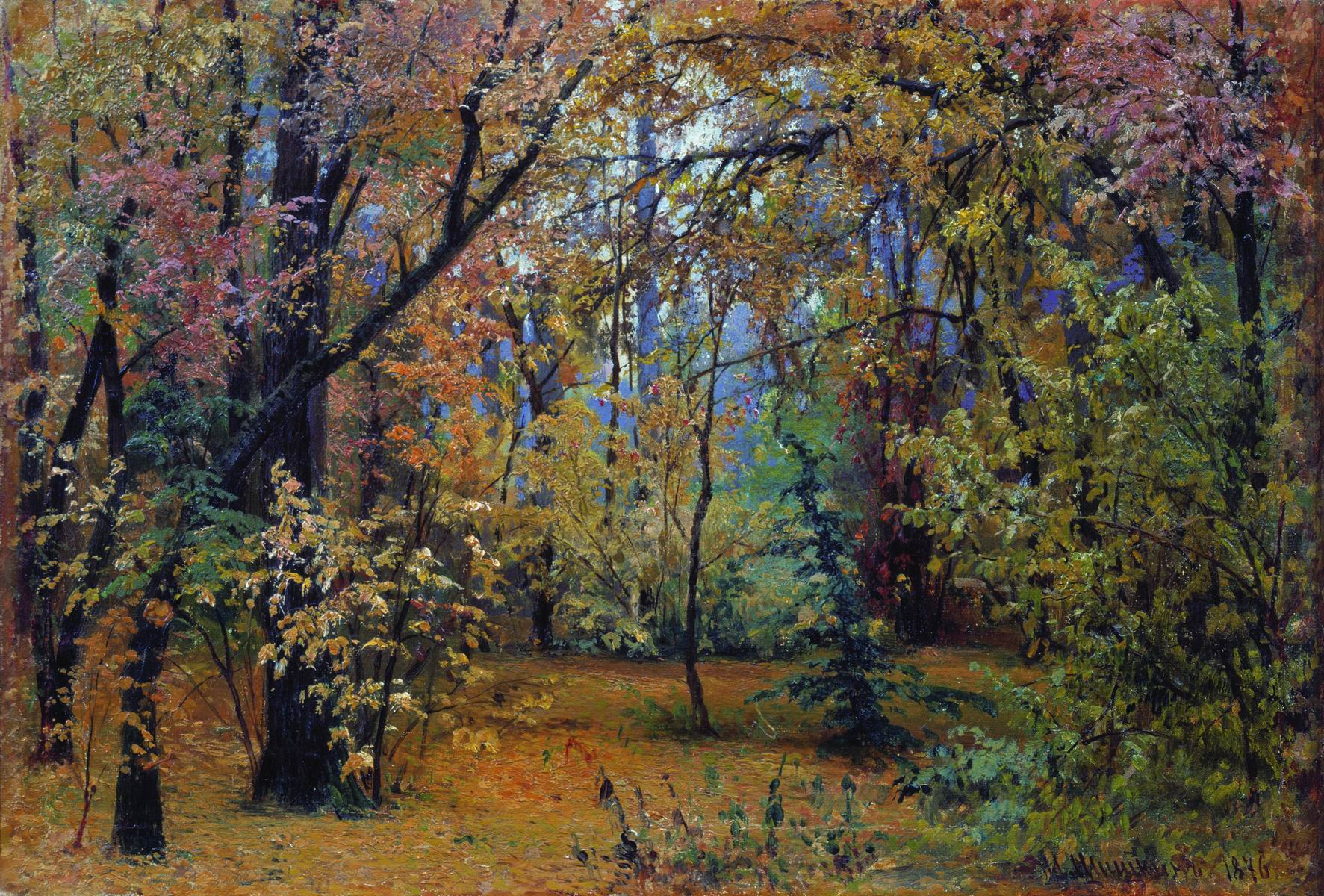 Шишкин. Осенний лес. 1876