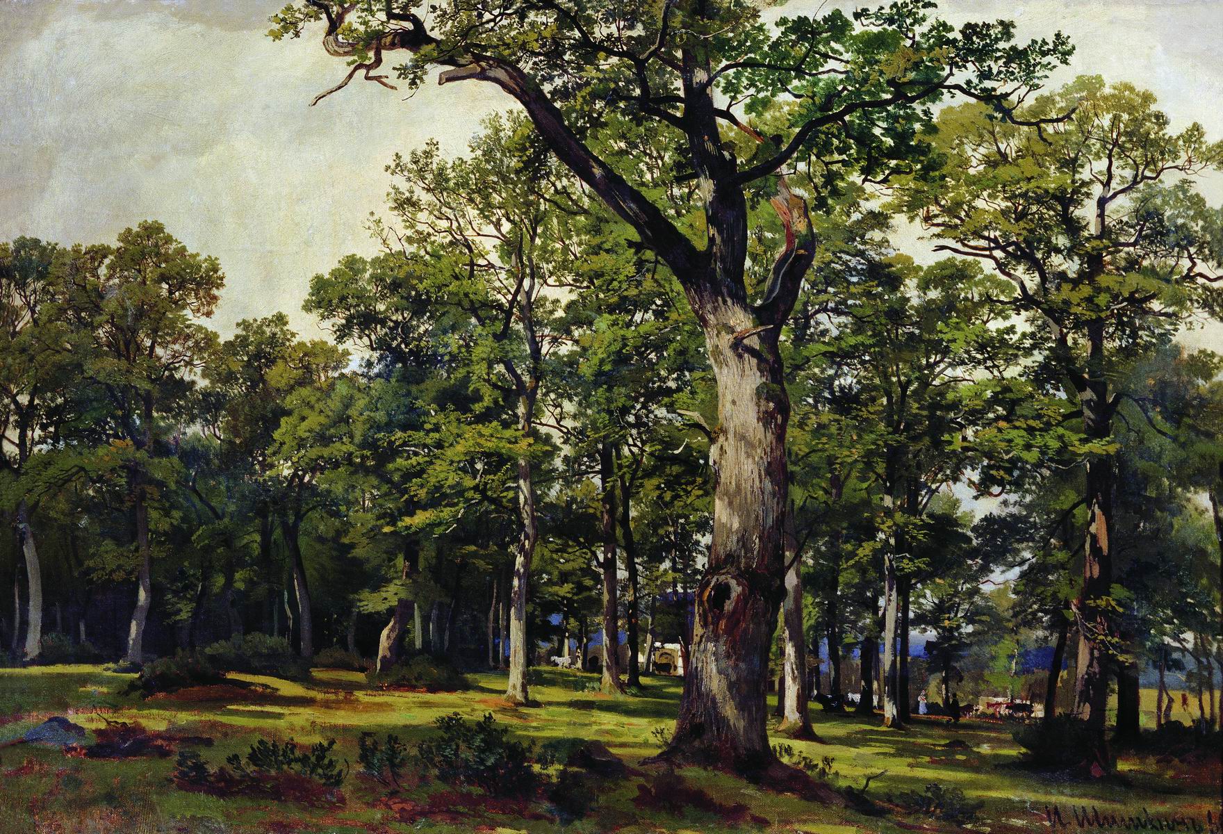 Шишкин. Дубовый лес. 1869