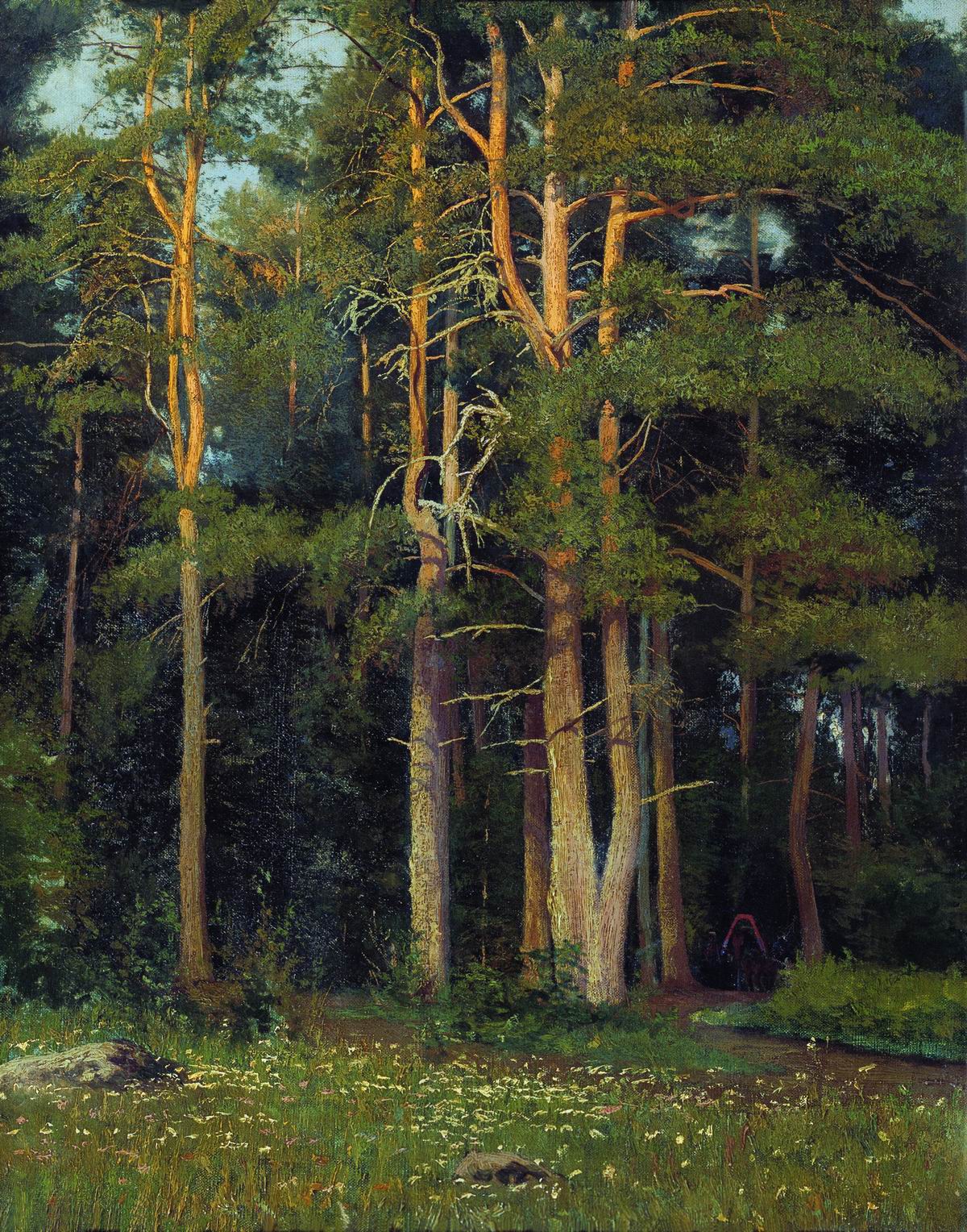 Шишкин. Сосновый бор у Лигова. 1895