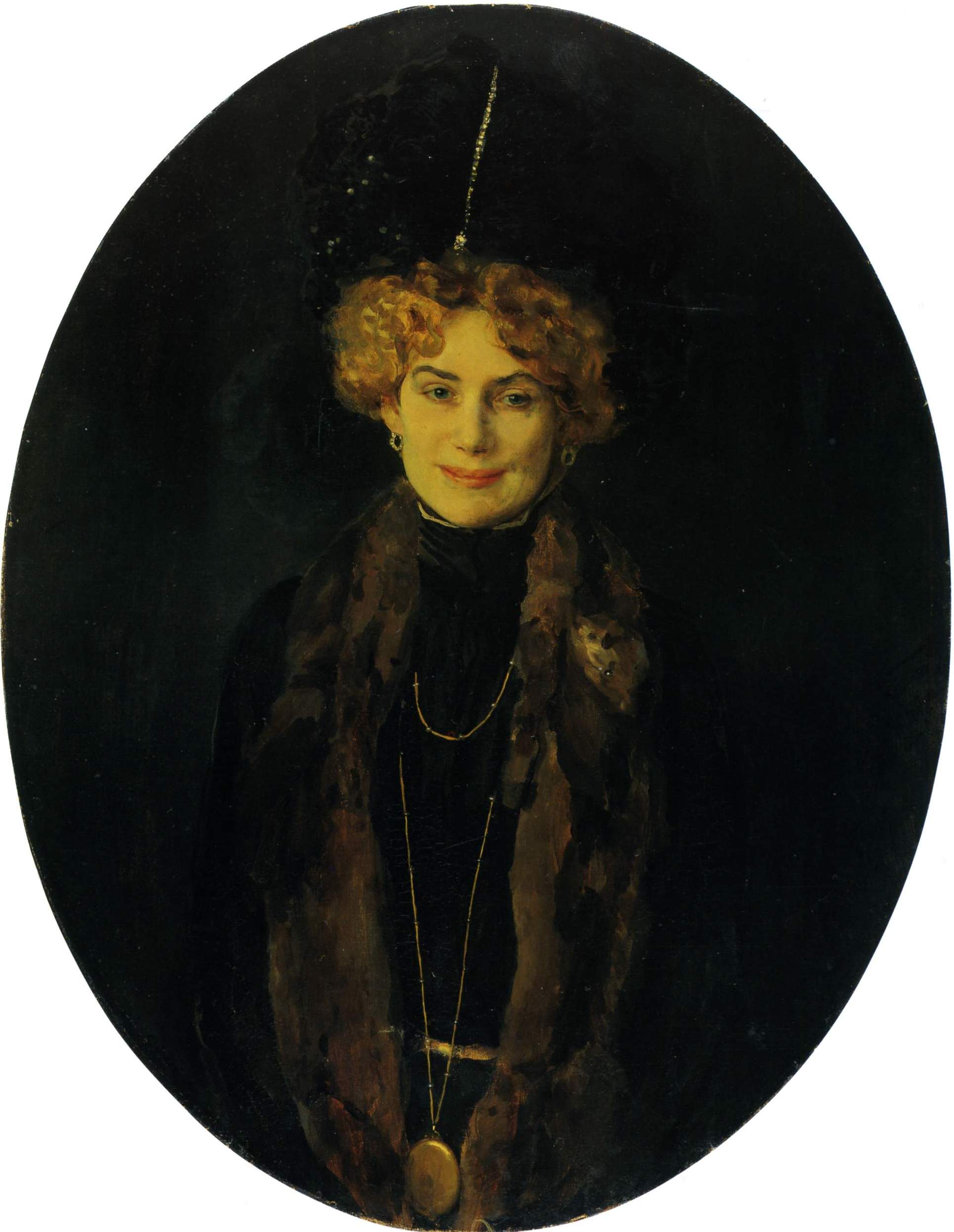 Сомов. Портрет Е.М. Боголюбовой . 1900 