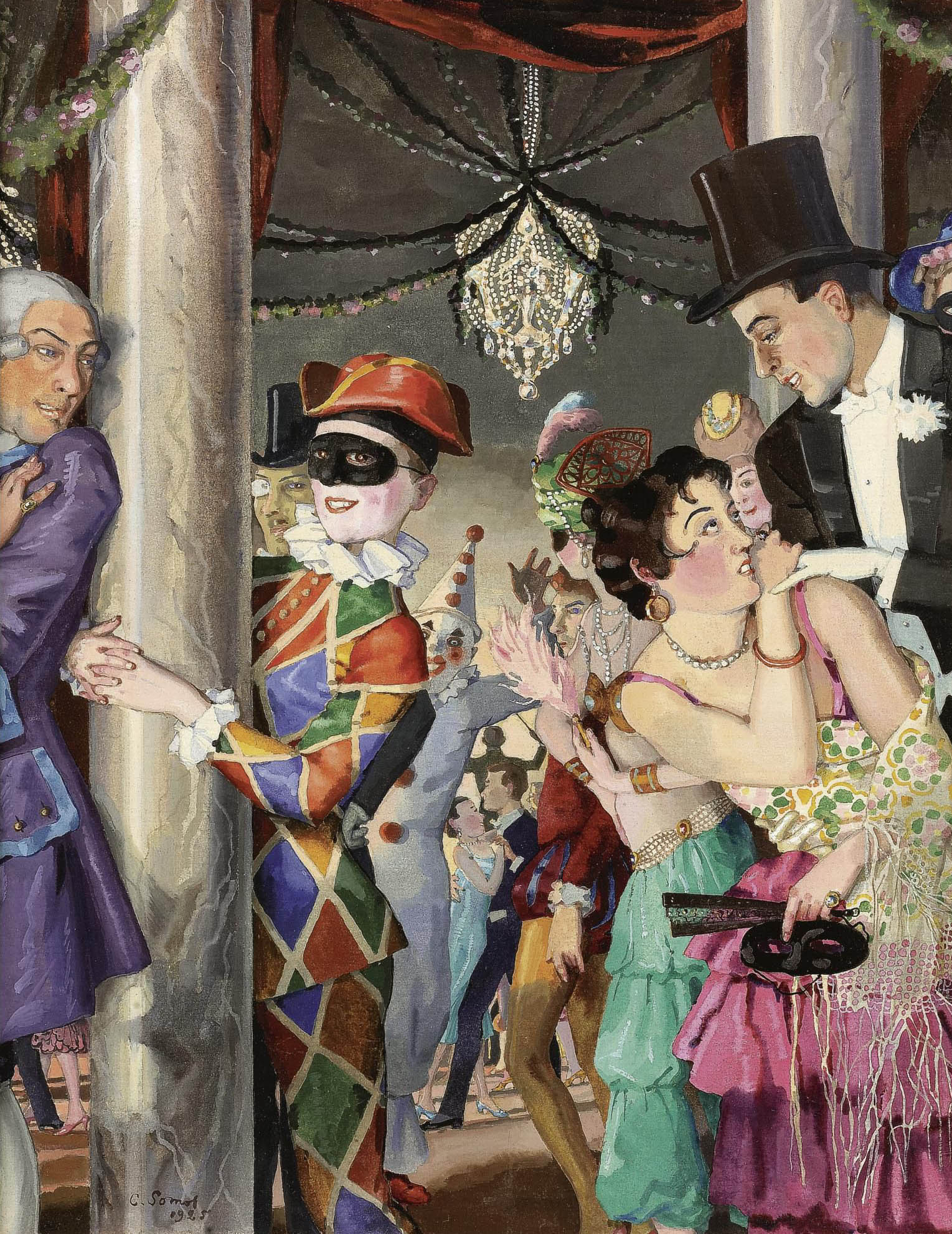 Сомов. Маскарад. 1925