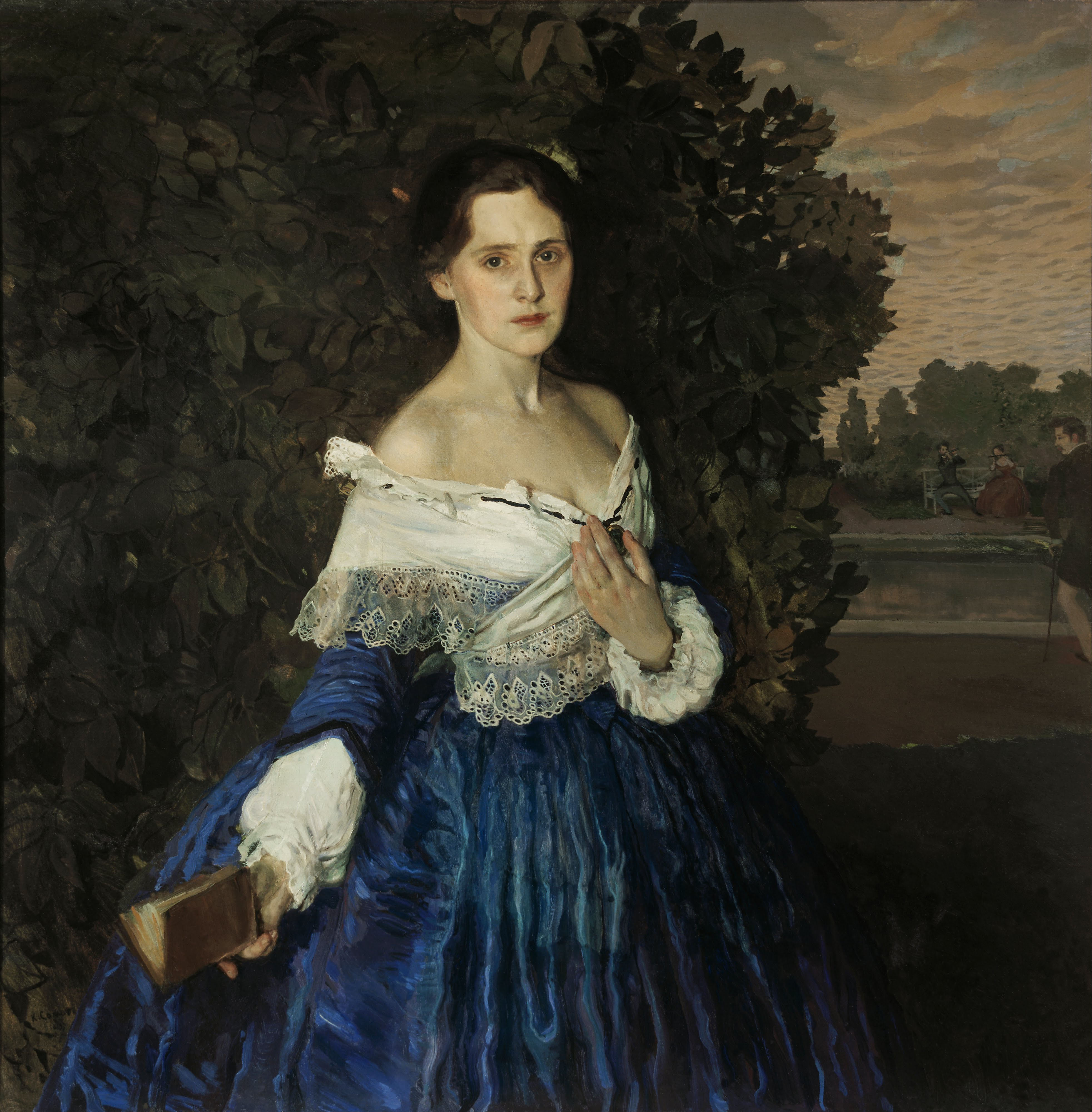 Сомов. Дама в голубом (Портрет художницы Е.М.Мартыновой). 1897-1900