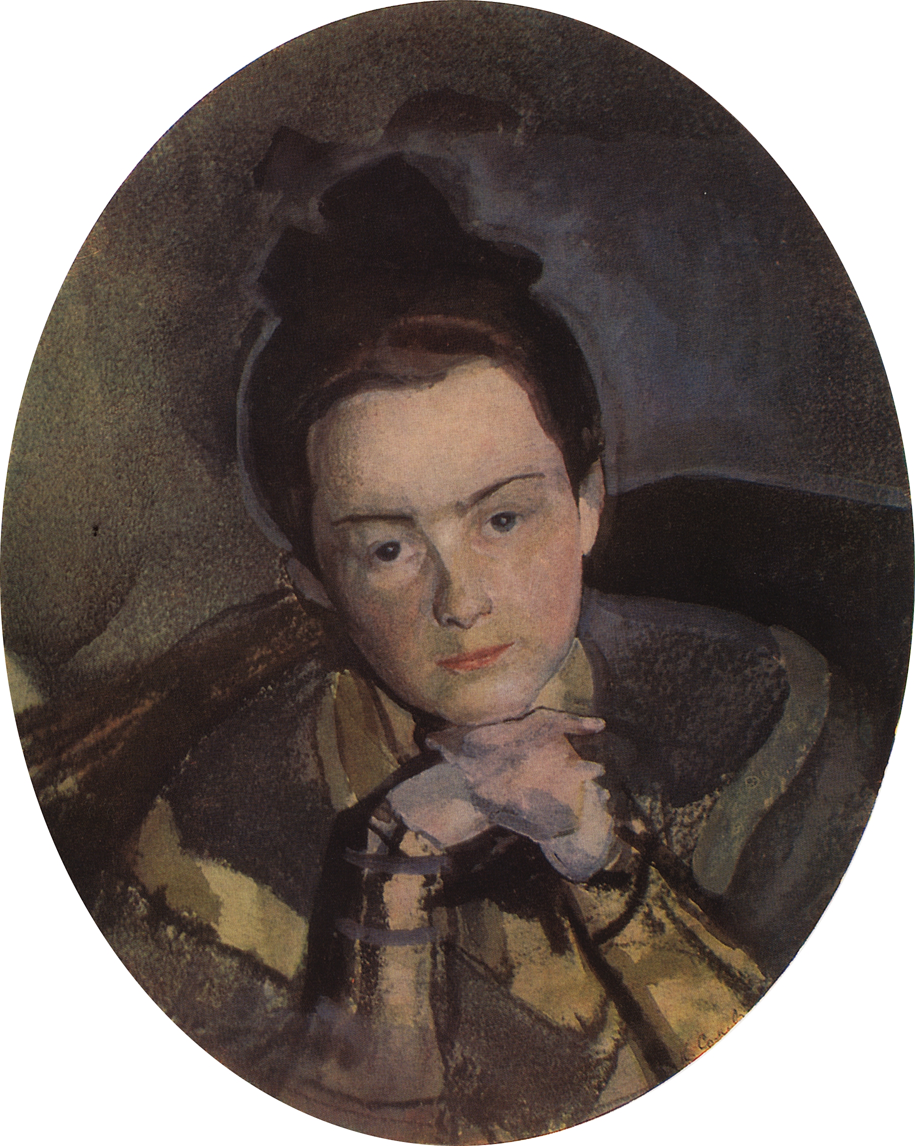 Сомов. Портрет Е.П.Остроумовой. 1904