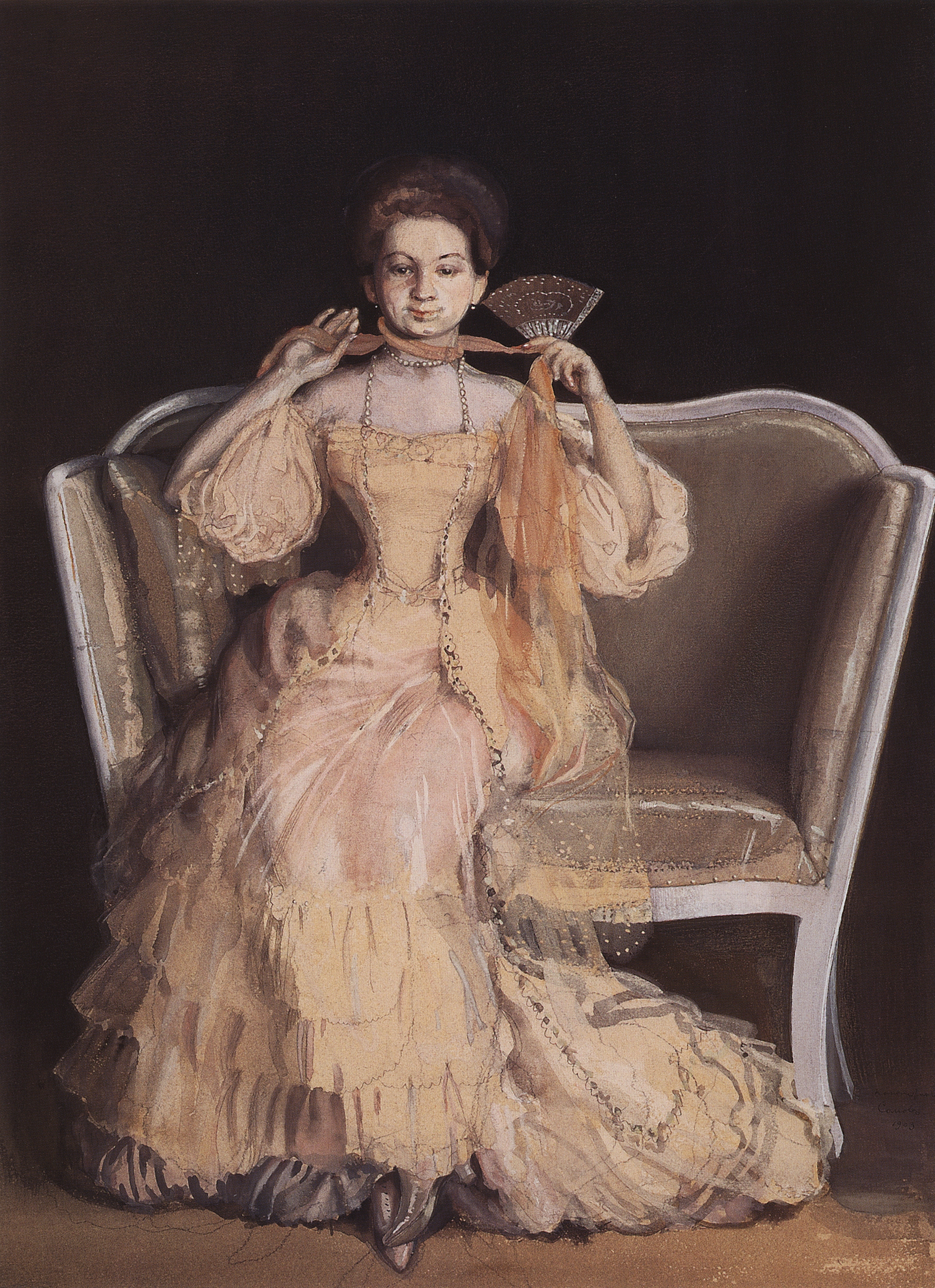 Сомов. Дама в розовом. 1903