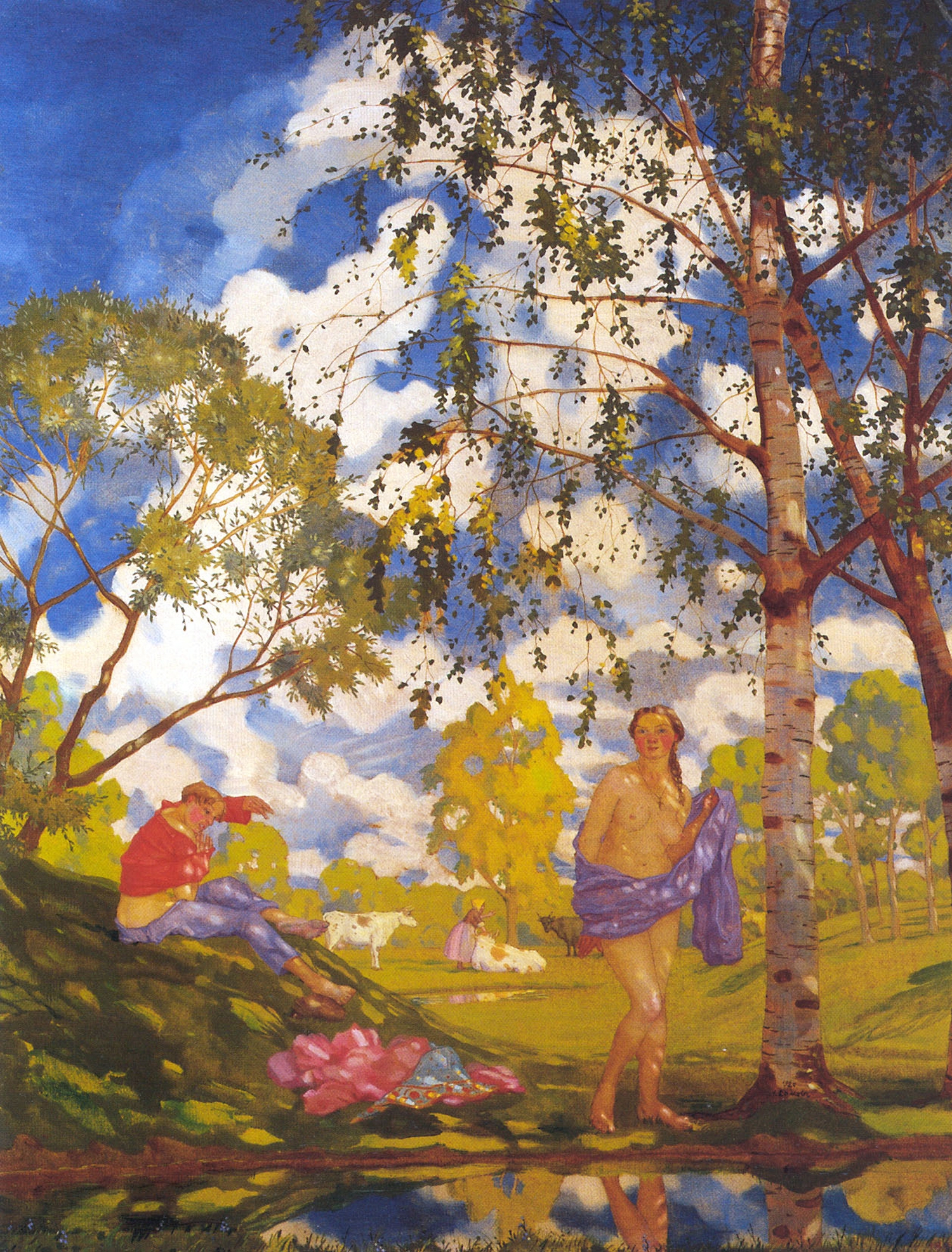 Сомов. Летнее утро. 1920
