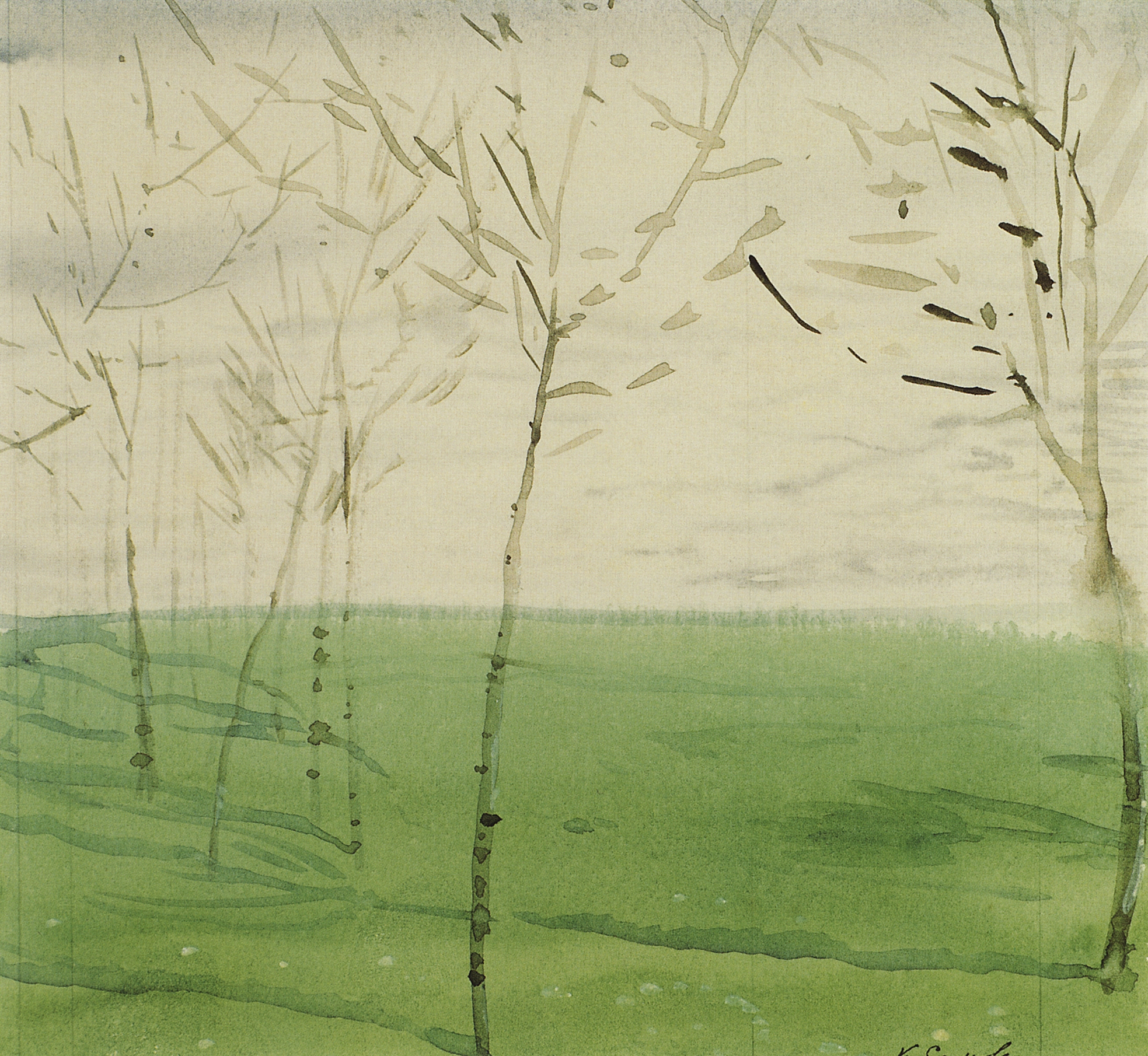 Сомов. Весенний пейзаж. 1910