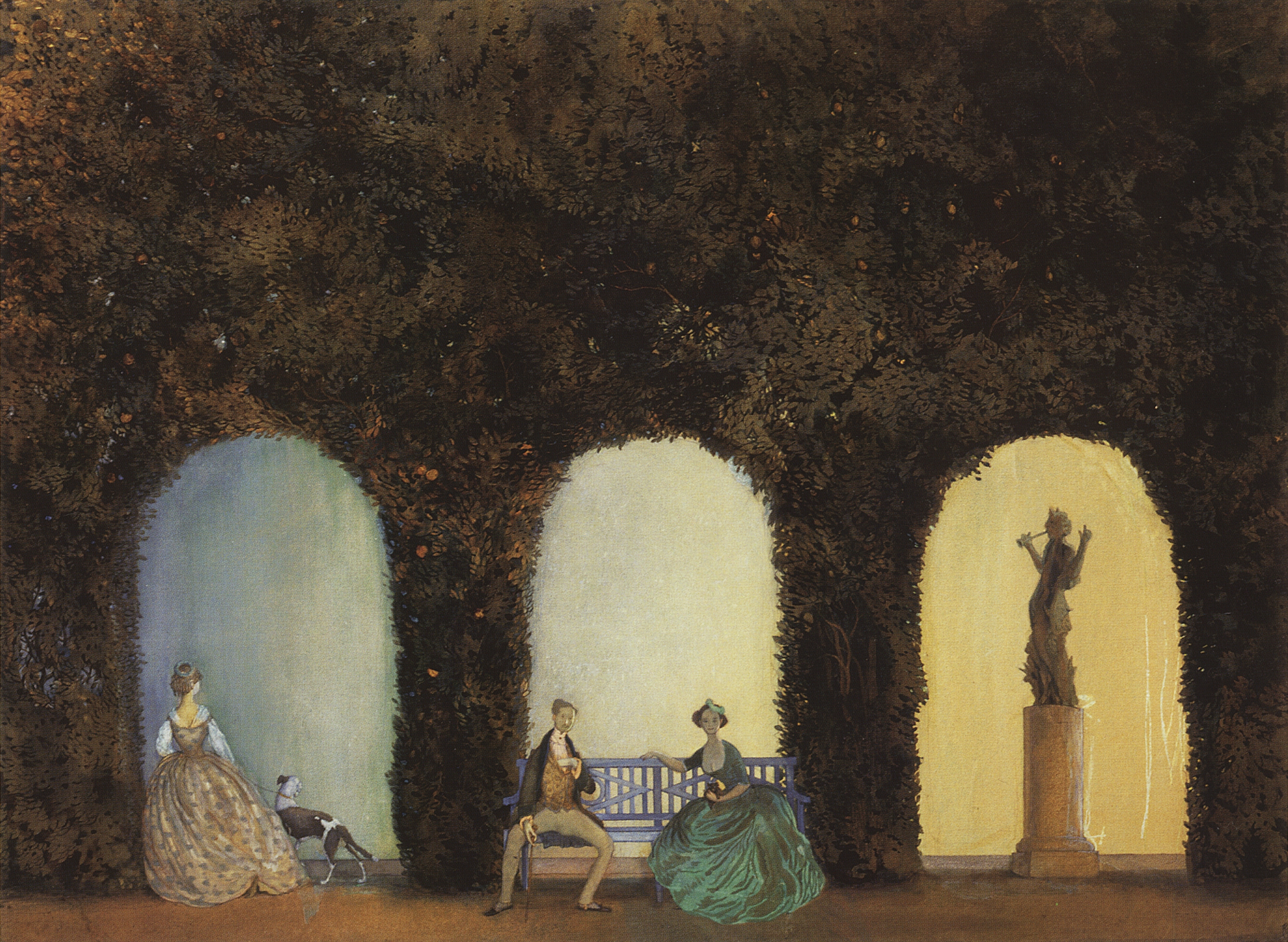 Сомов. В боскете. 1898-1899