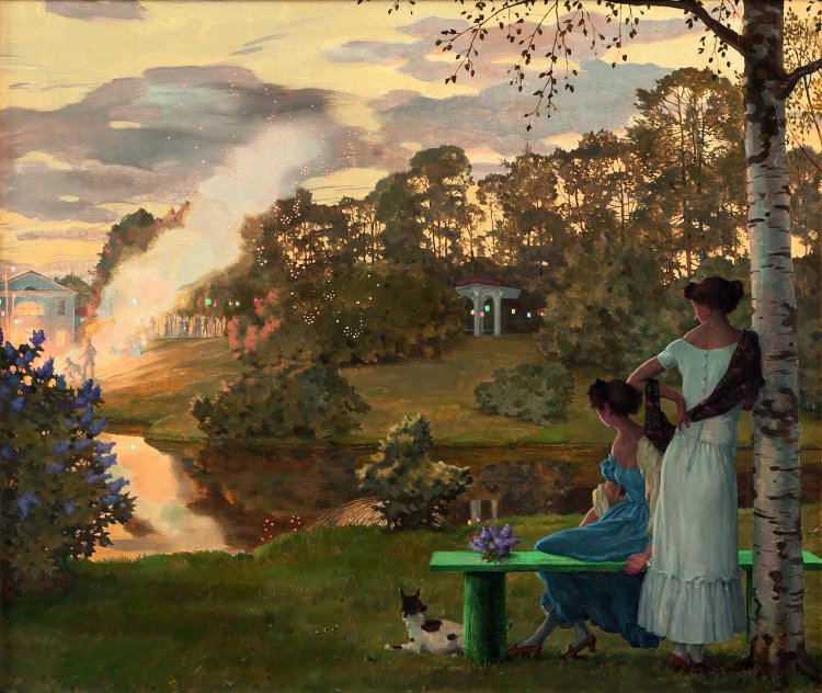 Сомов. Фейерверк. 1922