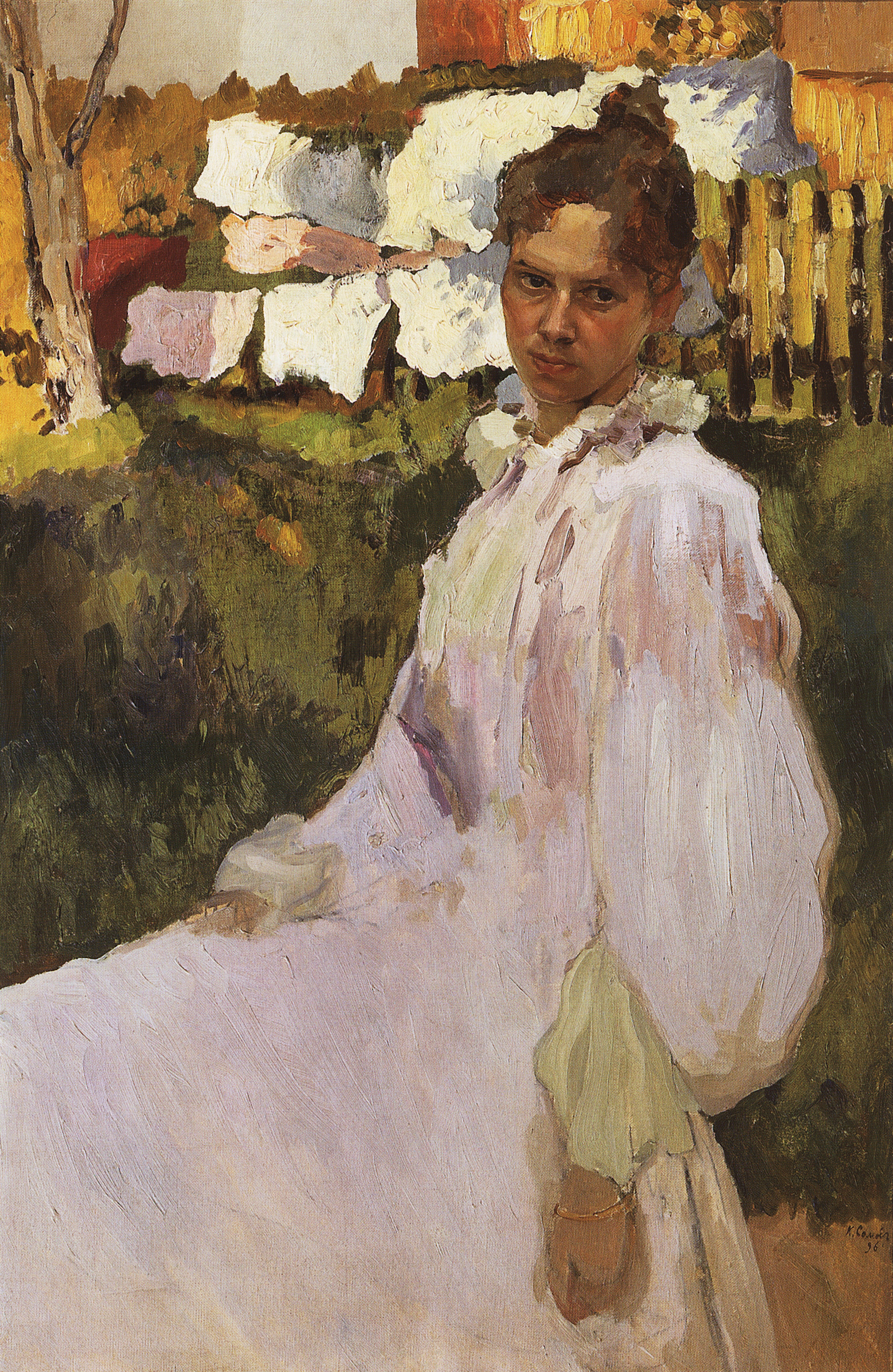 Сомов. Портрет Н.Ф.Обер. 1896