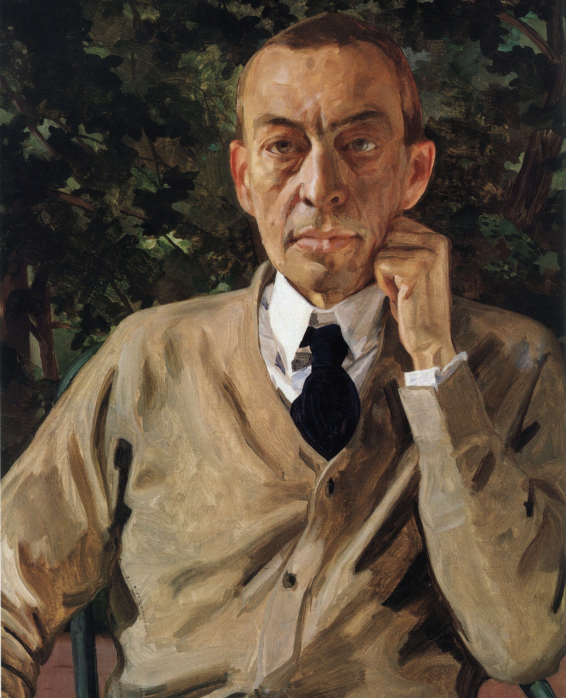 Сомов. Портрет С.В.Рахманинова. 1925
